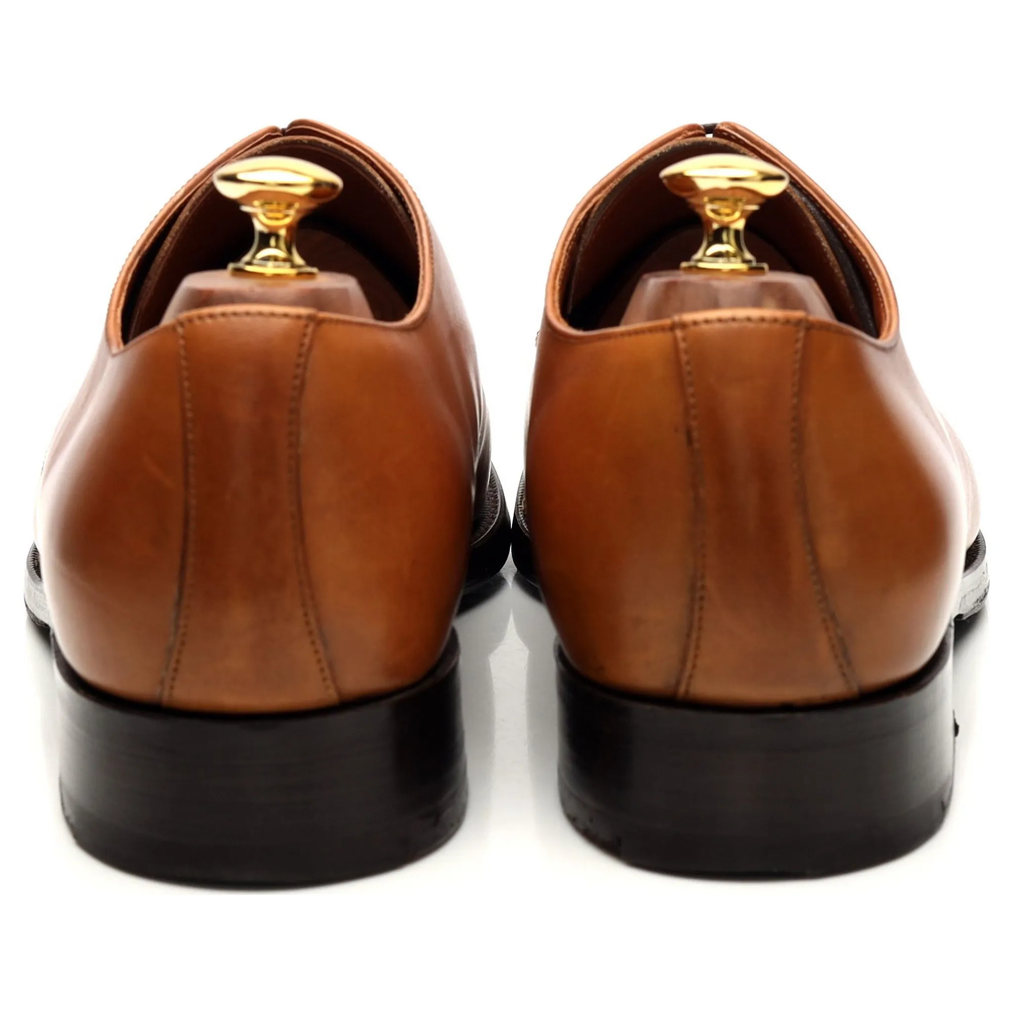 '1257FW11' Tan Brown Leather Derby UK 10 FX