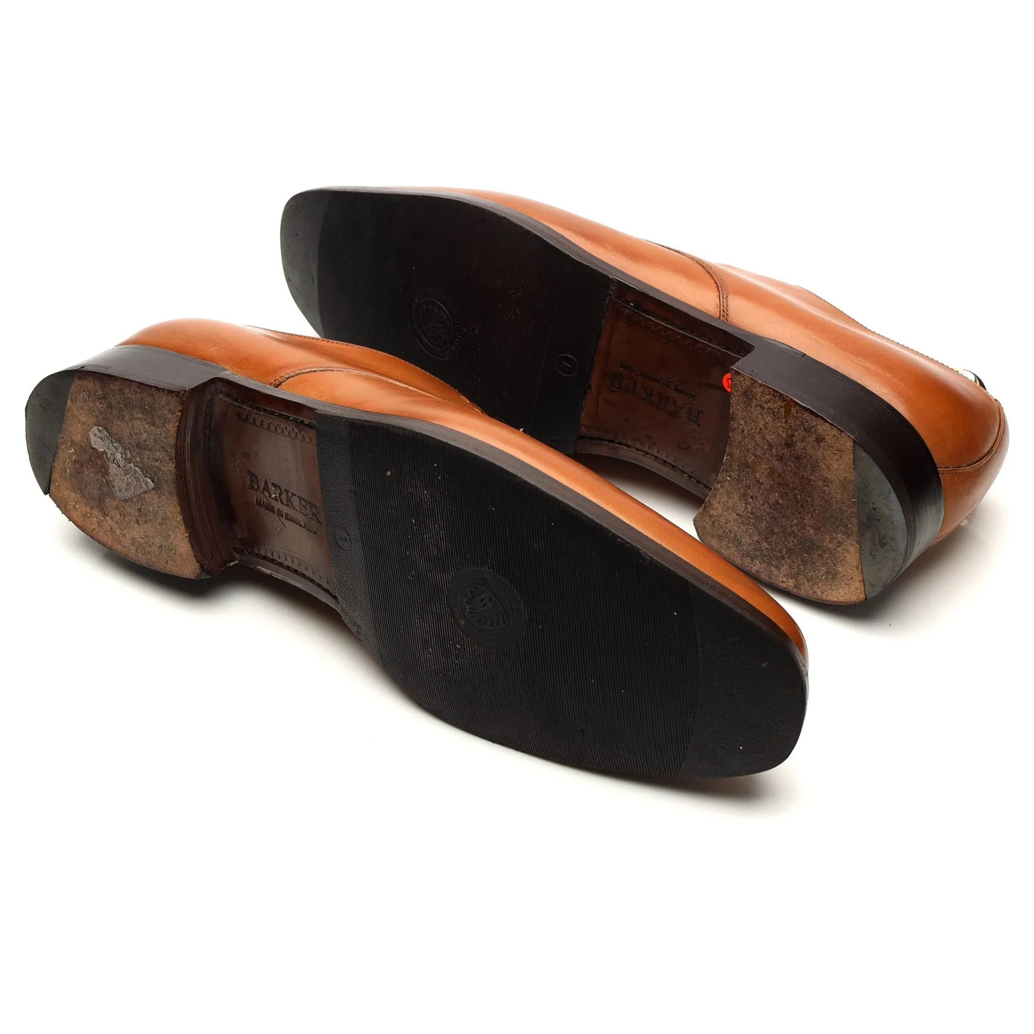 '1257FW11' Tan Brown Leather Derby UK 10 FX