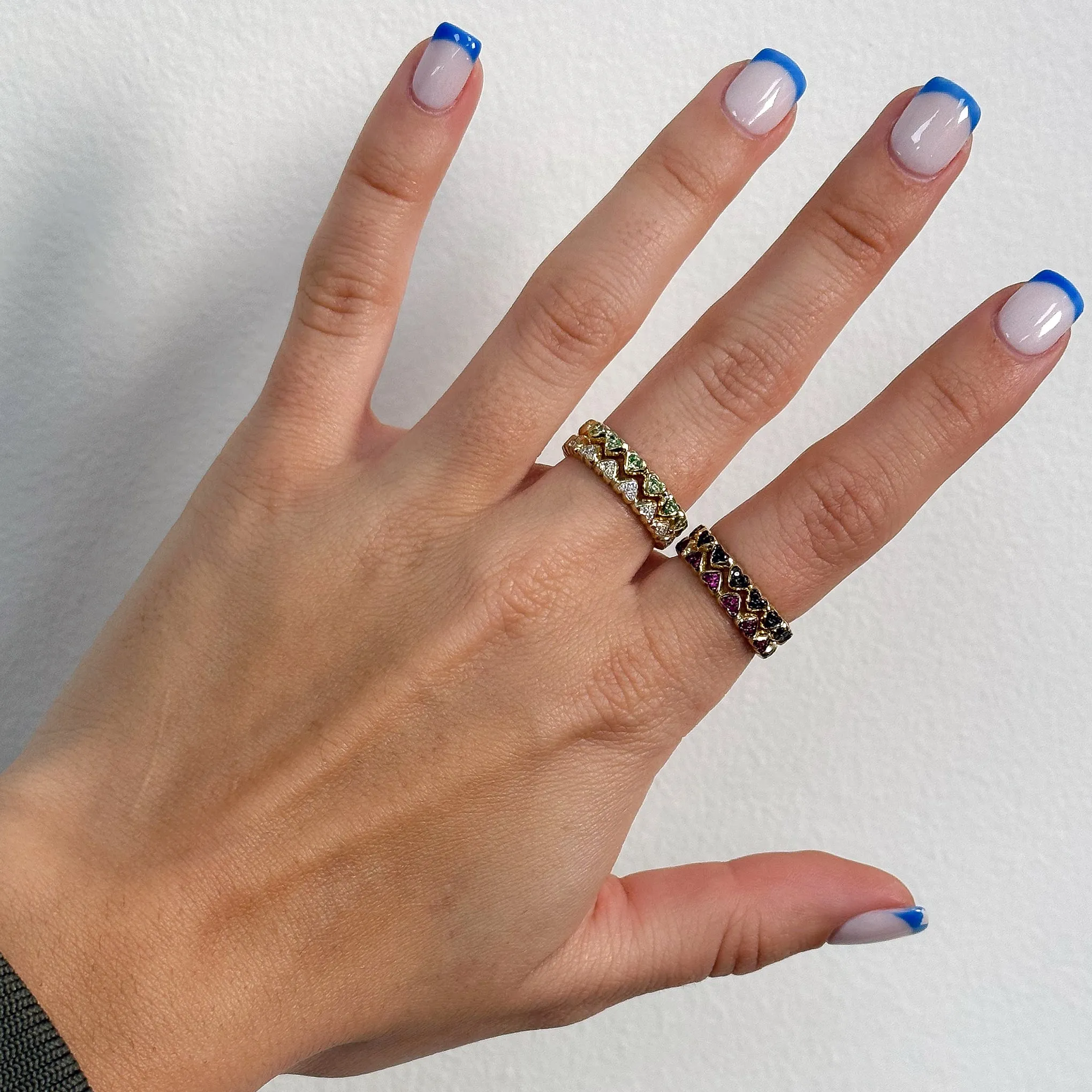 14K Gold Emerald Eternal Heart Ring