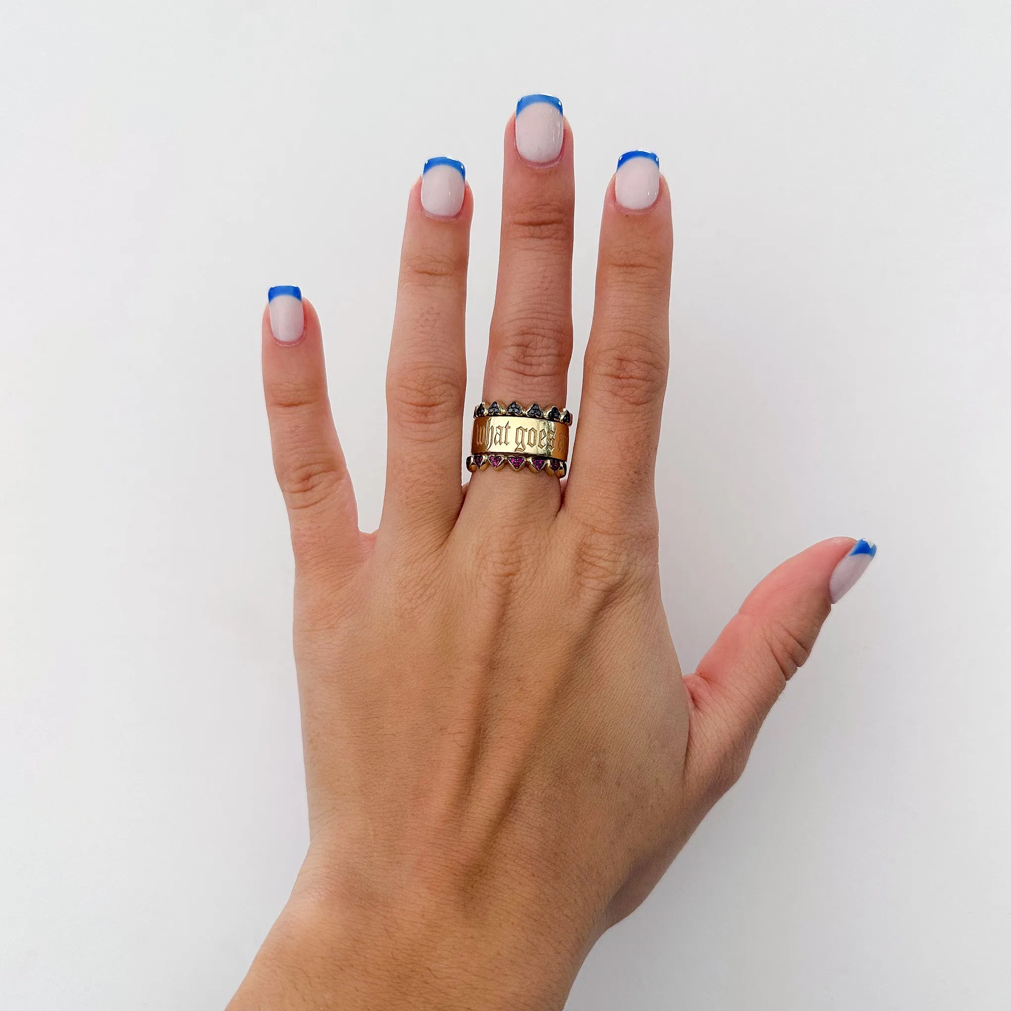 14K Gold Emerald Eternal Heart Ring