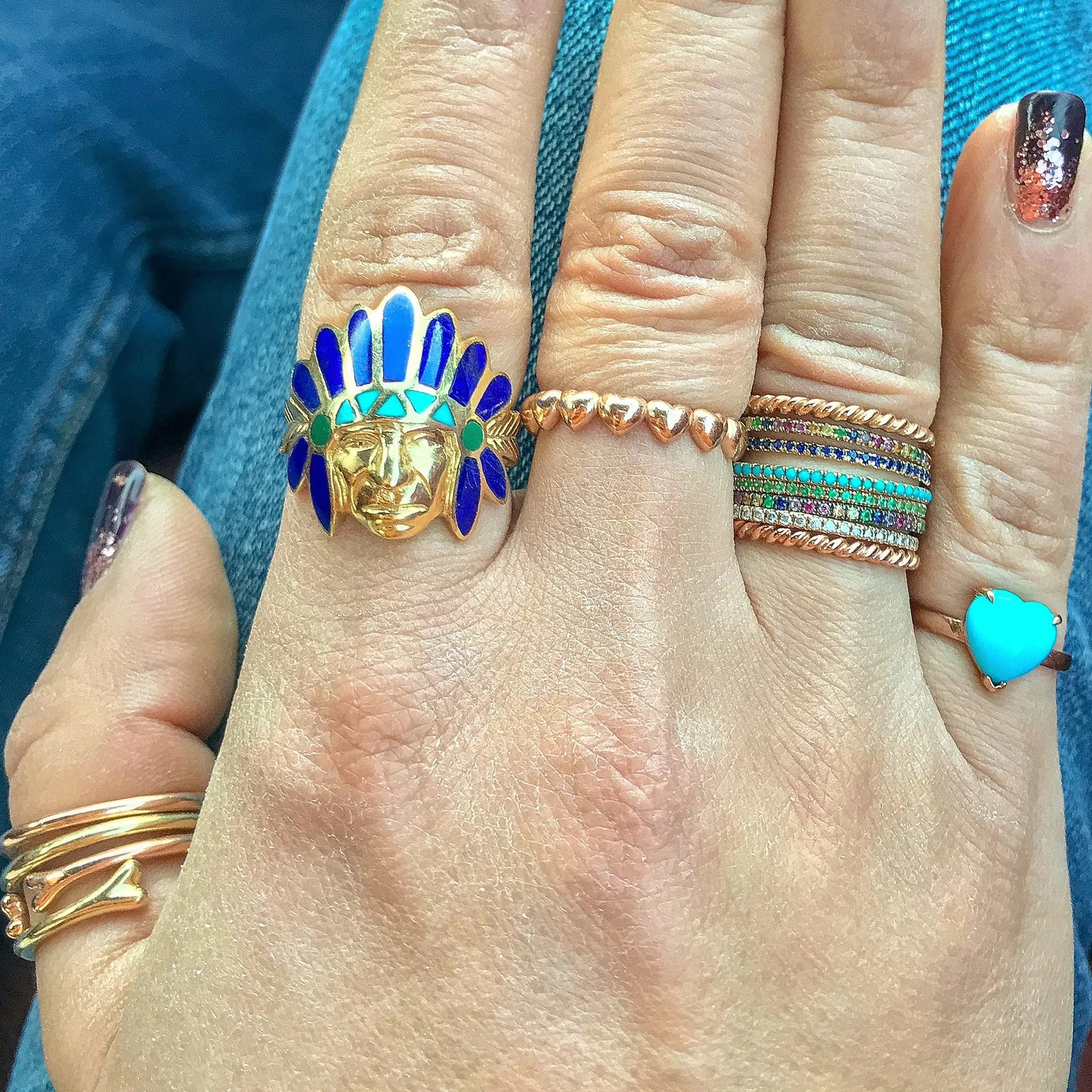 14K Gold Eternal Heart Ring