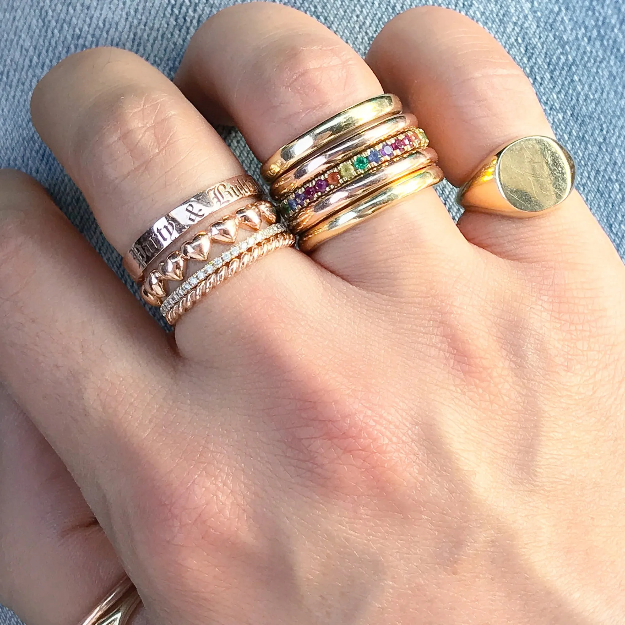 14K Gold Eternal Heart Ring