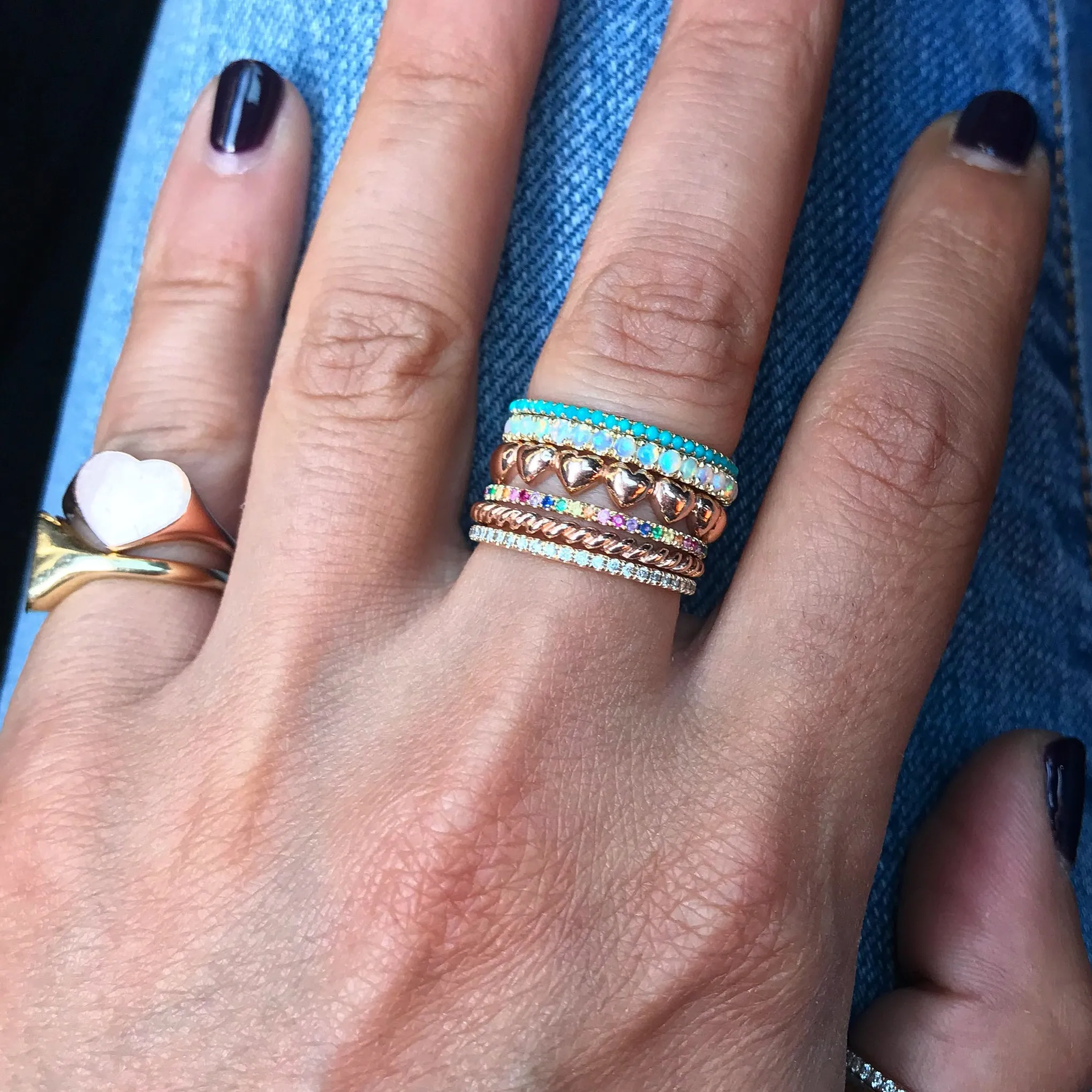 14K Gold Eternal Heart Ring