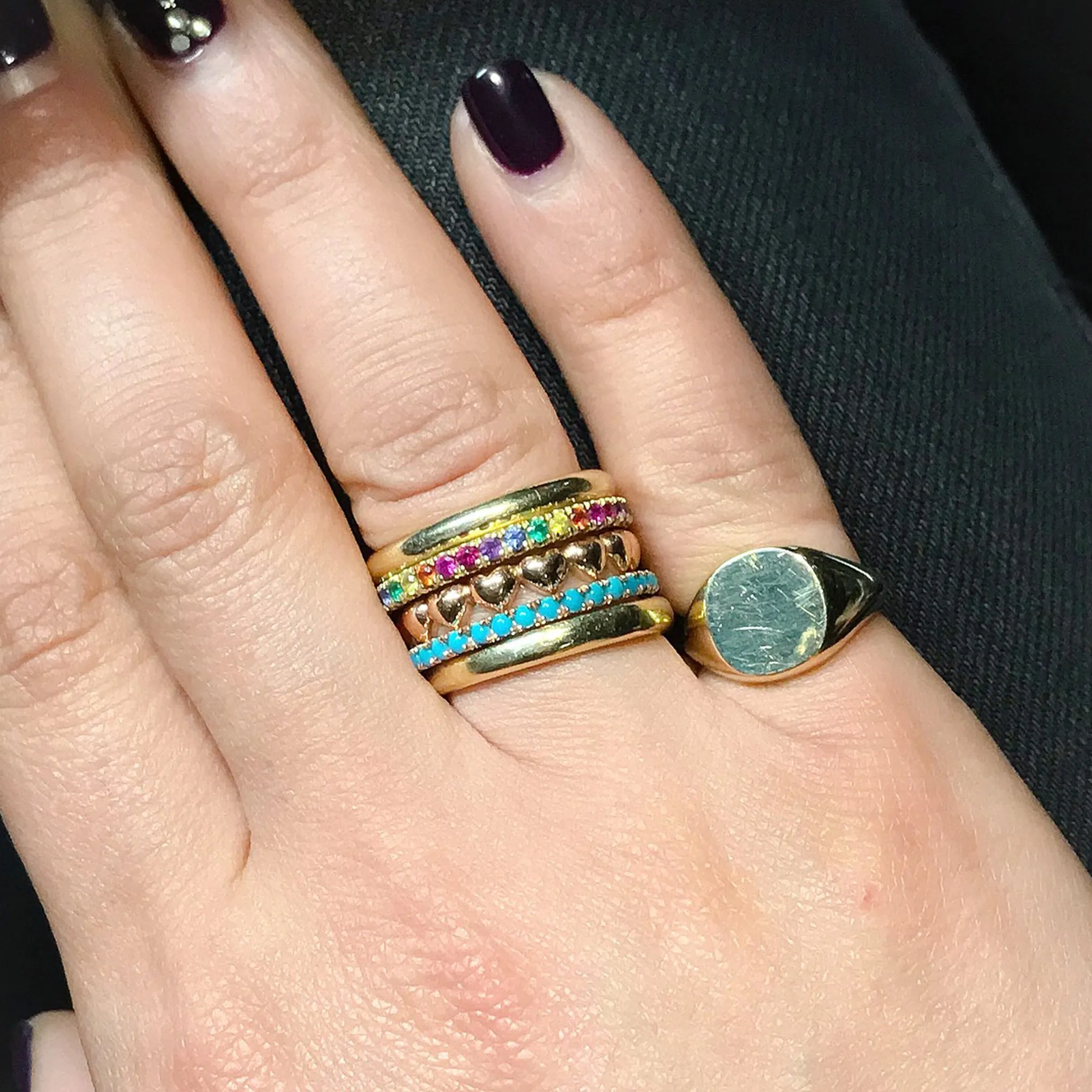 14K Gold Eternal Heart Ring