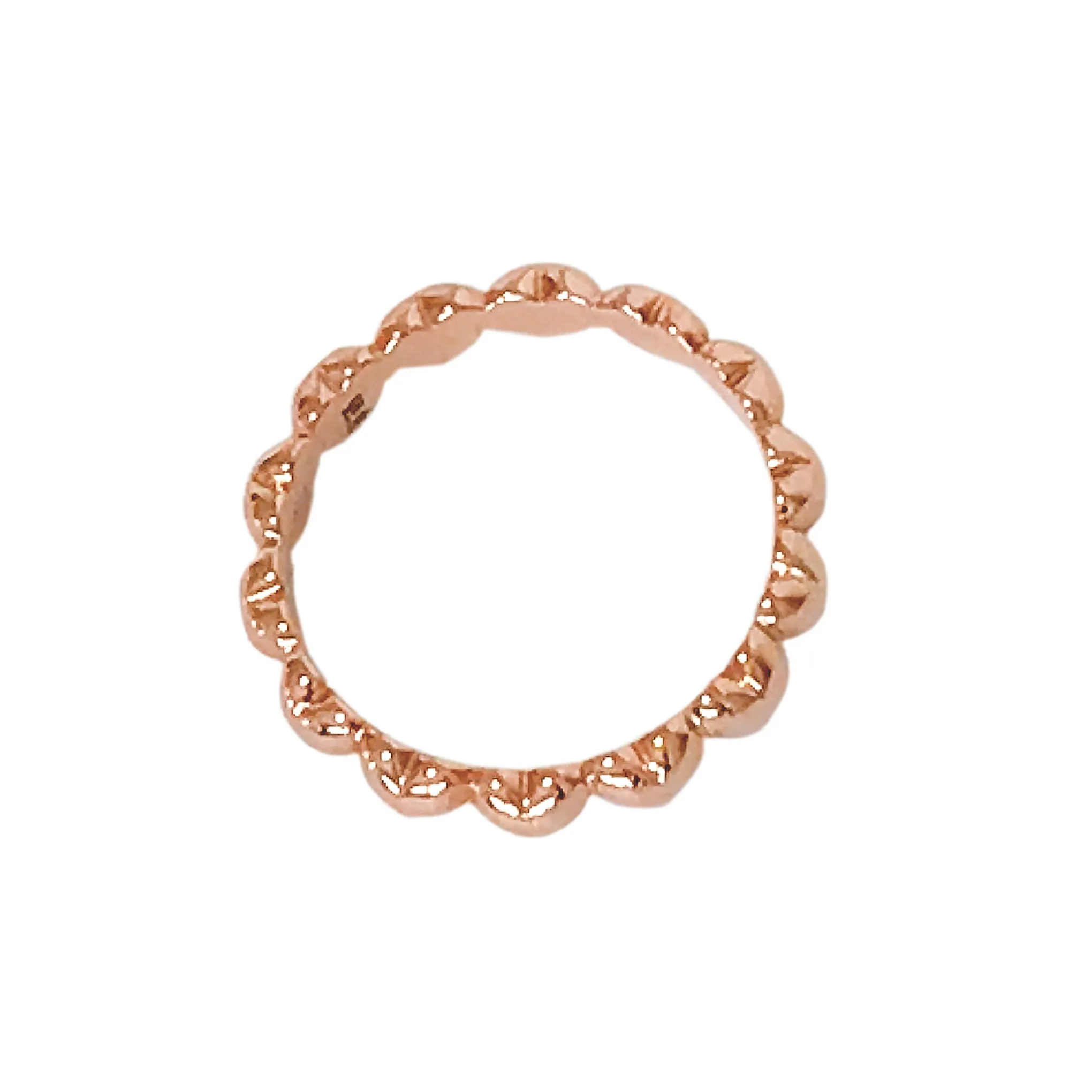 14K Gold Rainbow Eternal Heart Ring