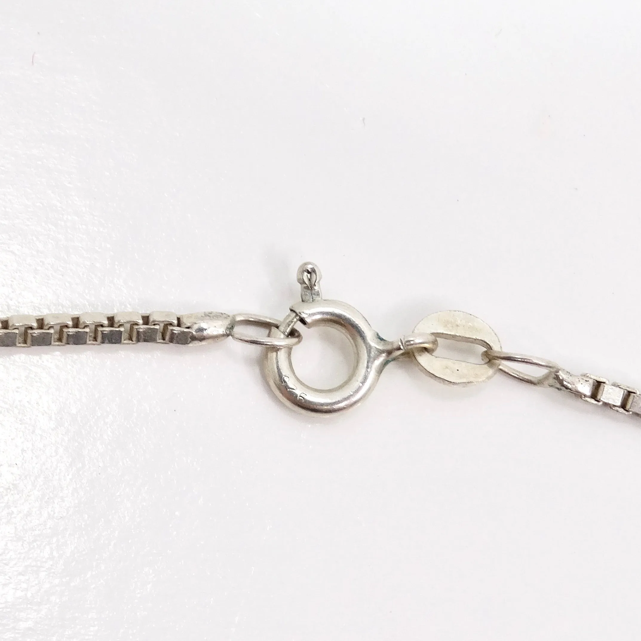 1970s Silver Hebrew Blessing Necklace