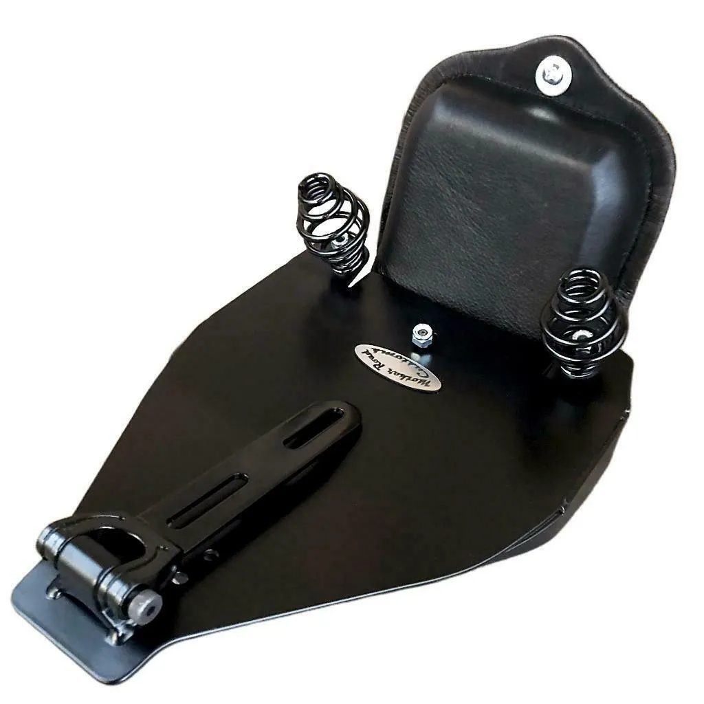 2000-2017 Harley Softail Spring Seat Mounting Kit Passenger Pad Black Leathe bcs