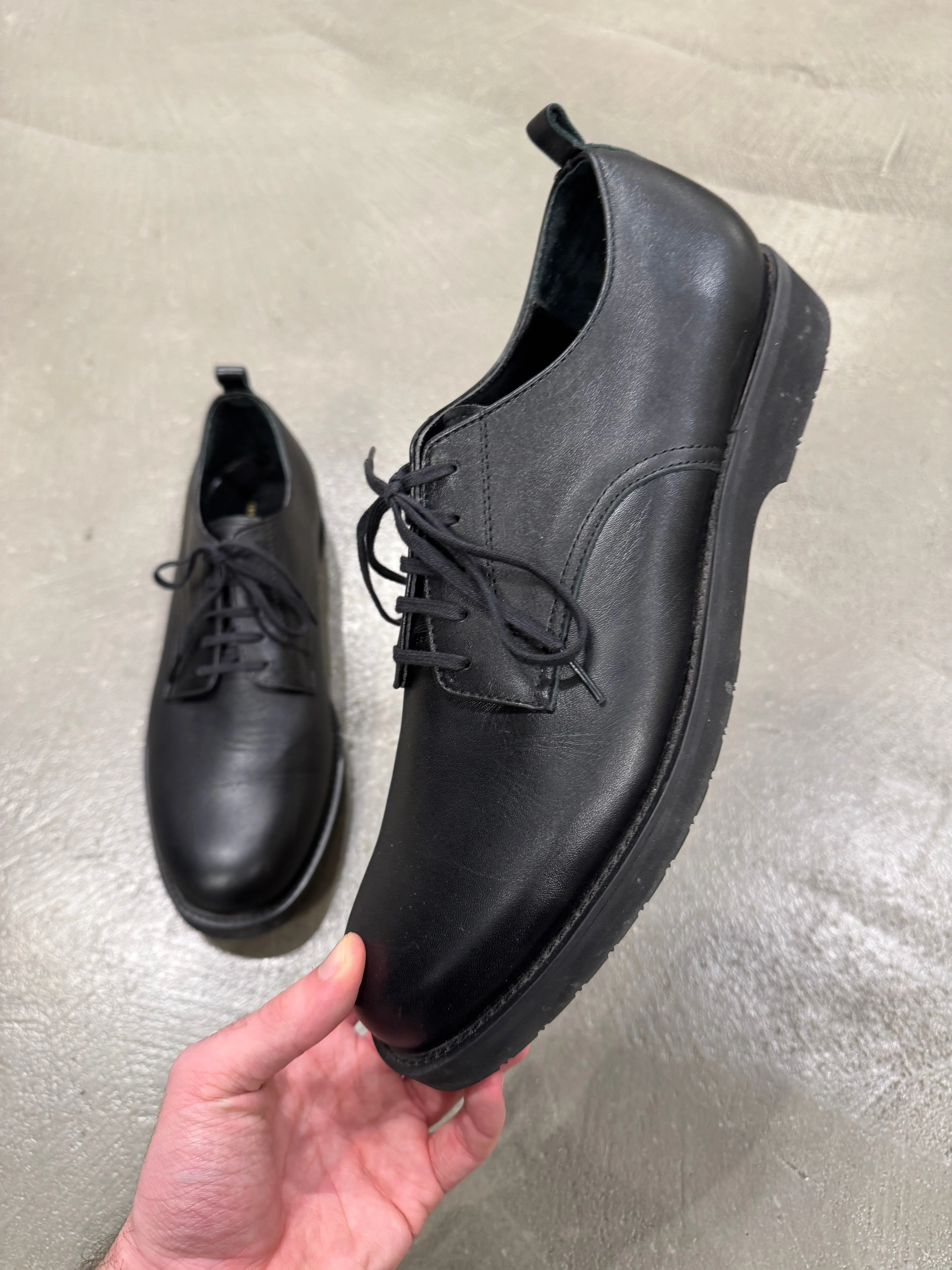 2000s Comme des Garçons leather derby shoes