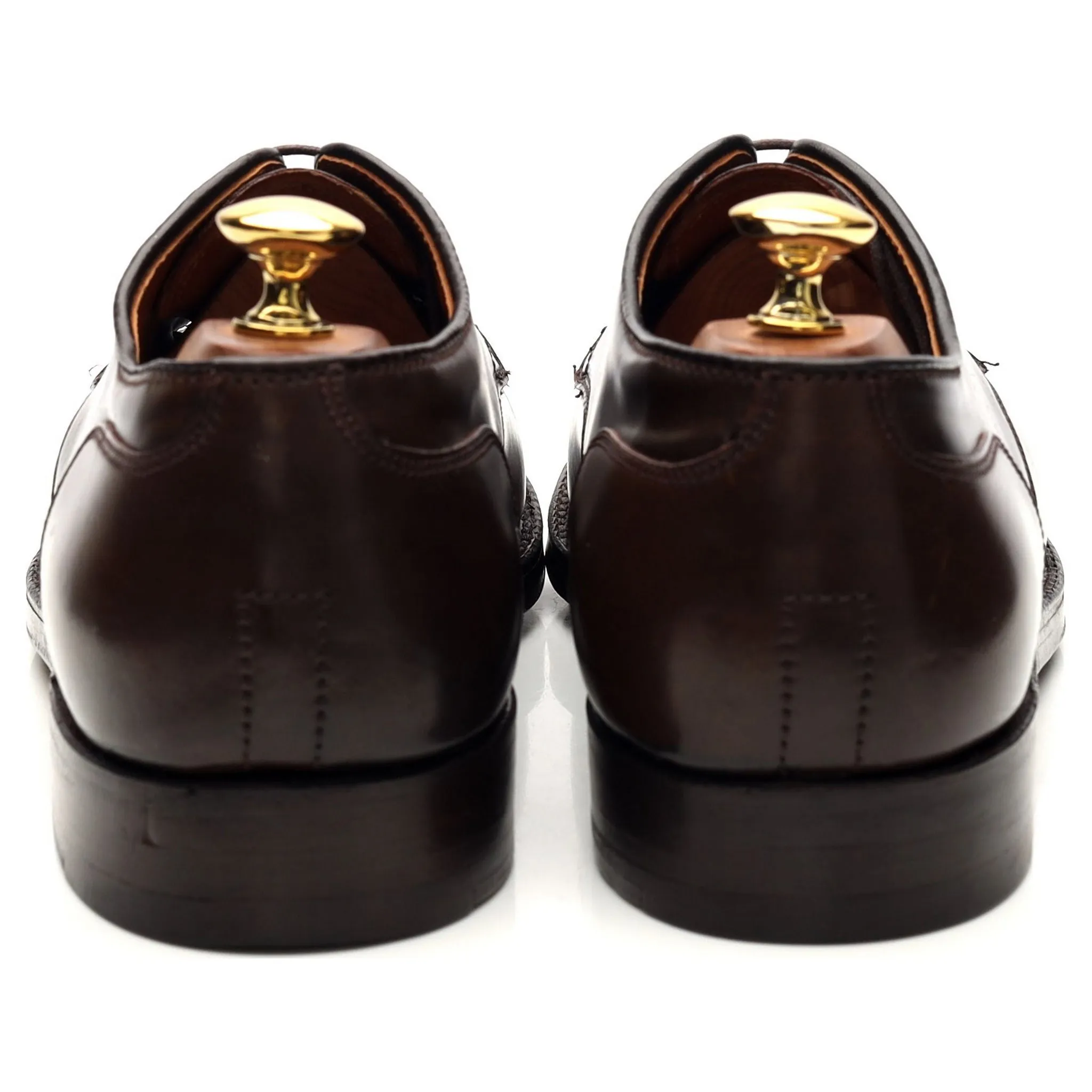 '22220' Dark Brown Cigar Cordovan Leather Split Toe Derby UK 6.5 US 7.5 E