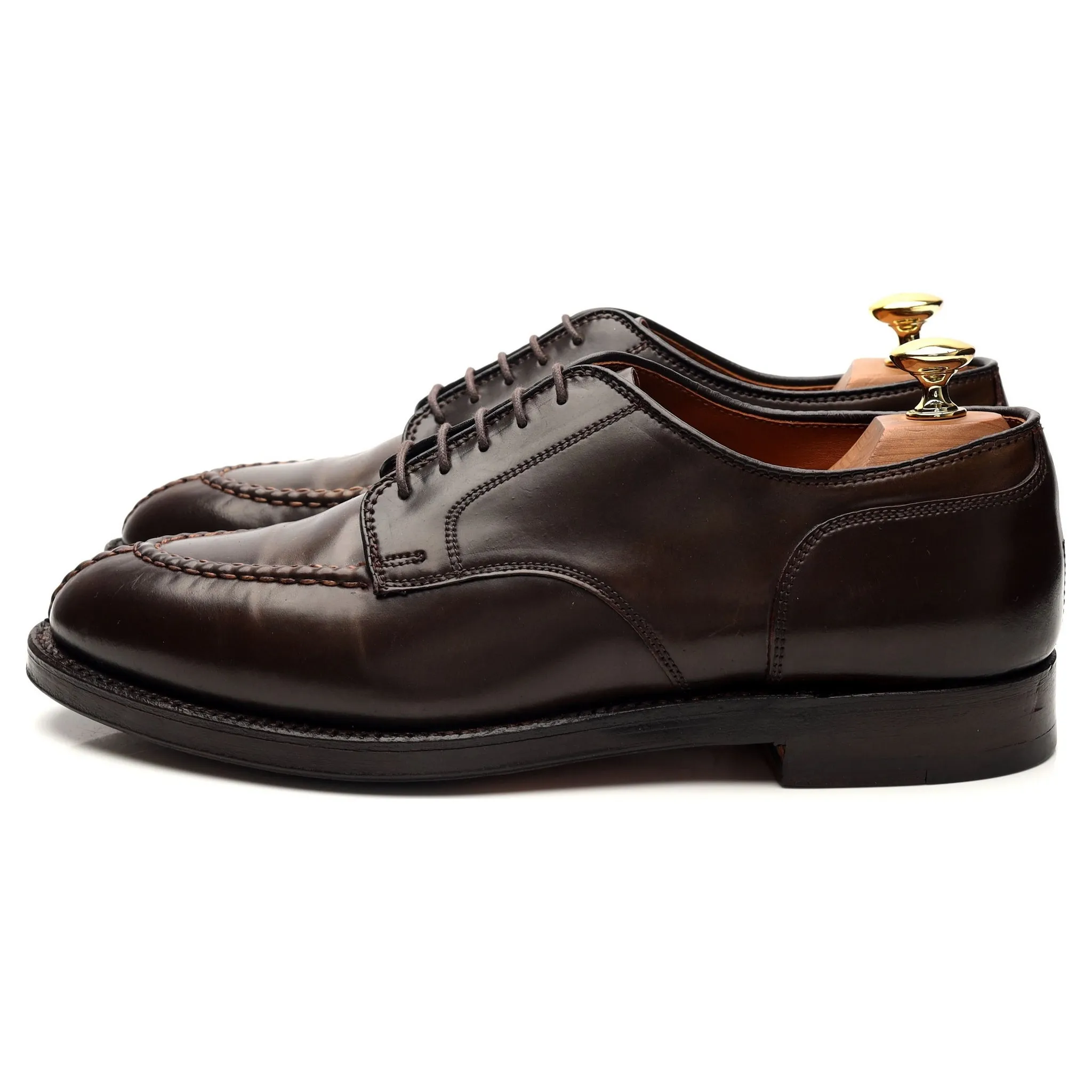 '22220' Dark Brown Cigar Cordovan Leather Split Toe Derby UK 6.5 US 7.5 E