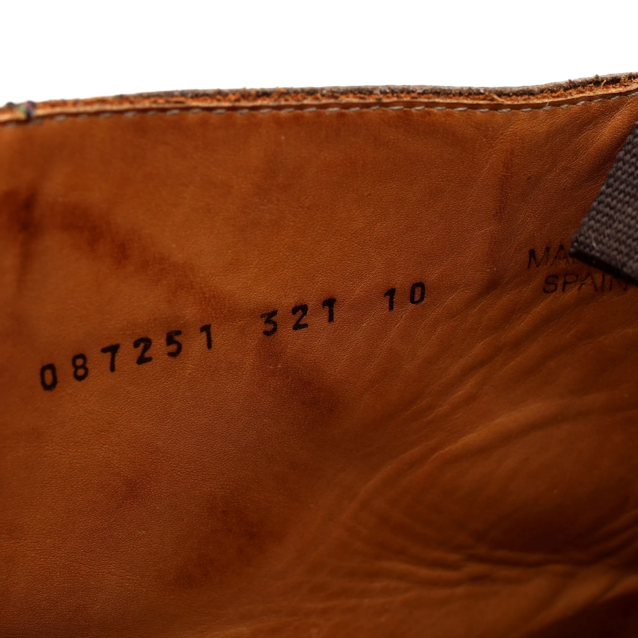 '321' Brown Grain Leather Boots UK 10