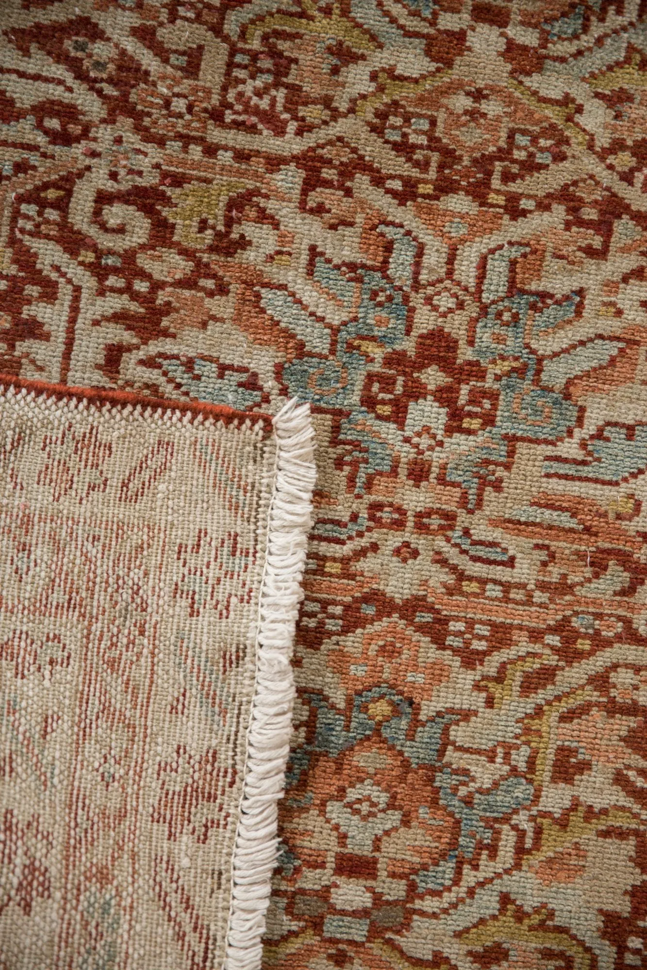 3.5x11 Vintage Distressed Karaja Rug Runner