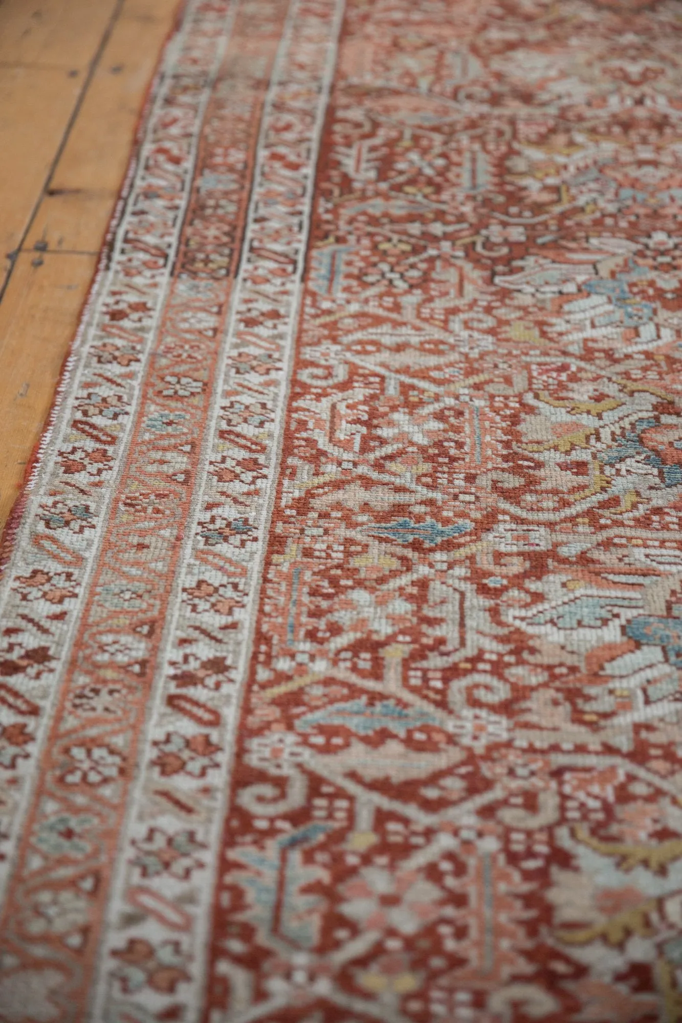 3.5x11 Vintage Distressed Karaja Rug Runner