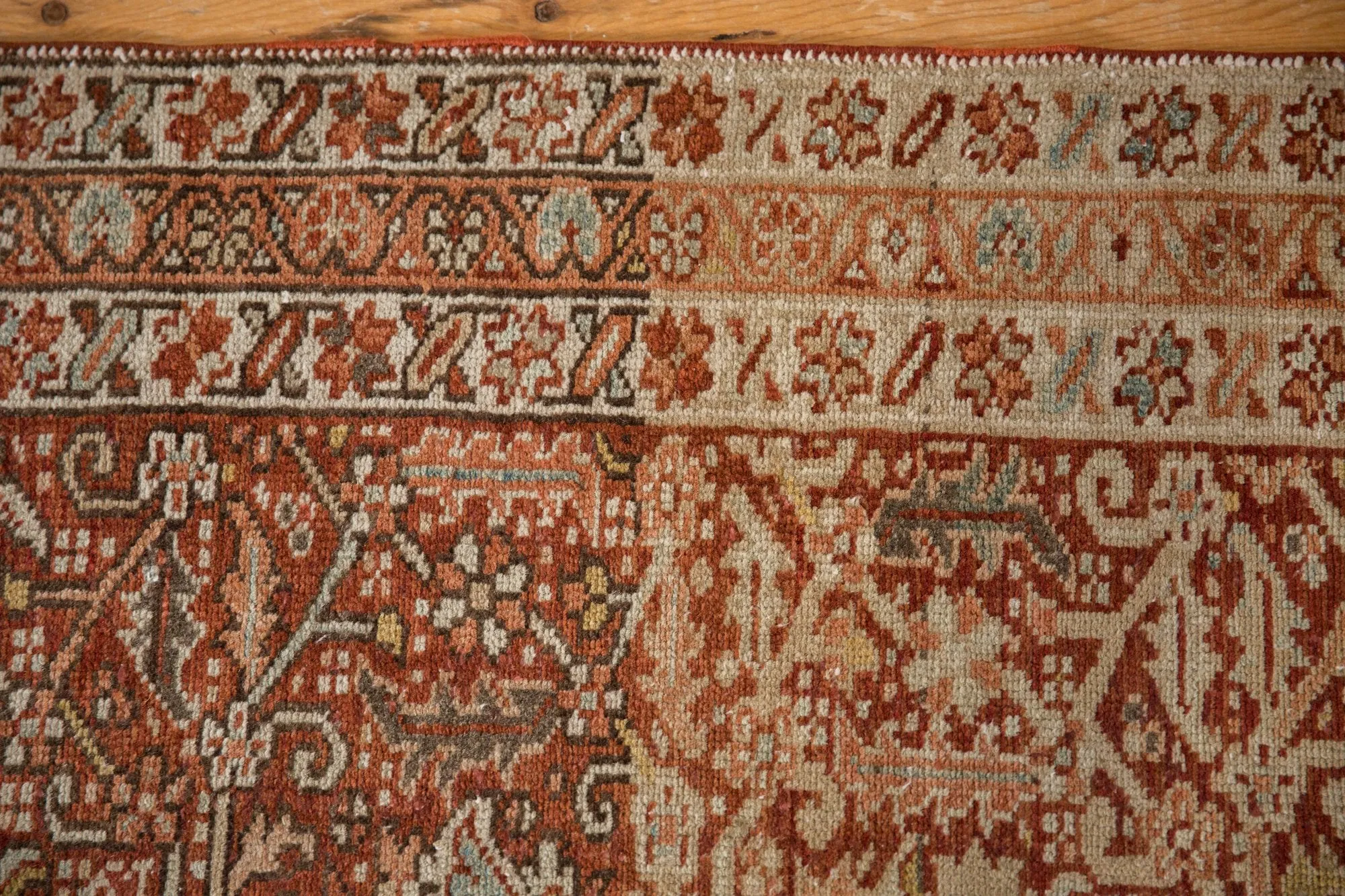3.5x11 Vintage Distressed Karaja Rug Runner