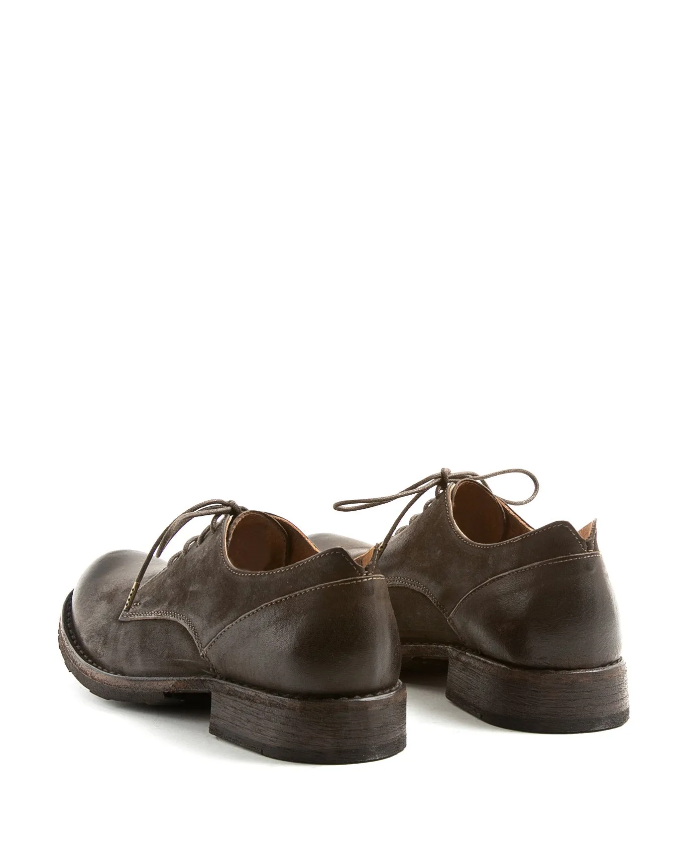 706 Brown Leather Derby Shoes