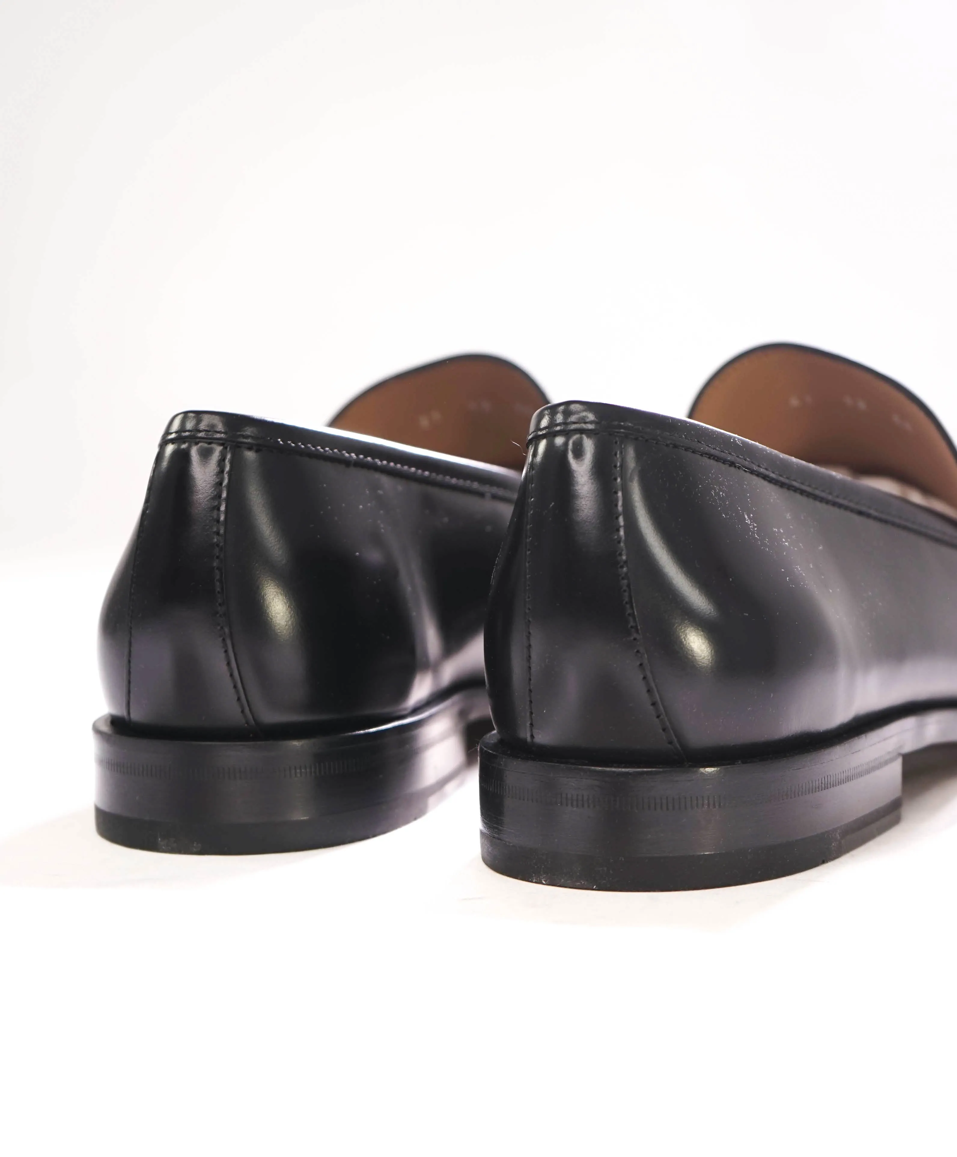 $850 SALVATORE FERRAGAMO - “ROLO" Gancini Bit Loafer Black Leather - 11 D US