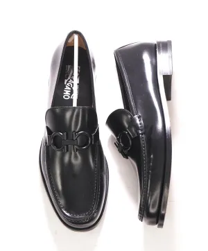 $850 SALVATORE FERRAGAMO - “ROLO" Gancini Bit Loafer Black Leather - 11 D US
