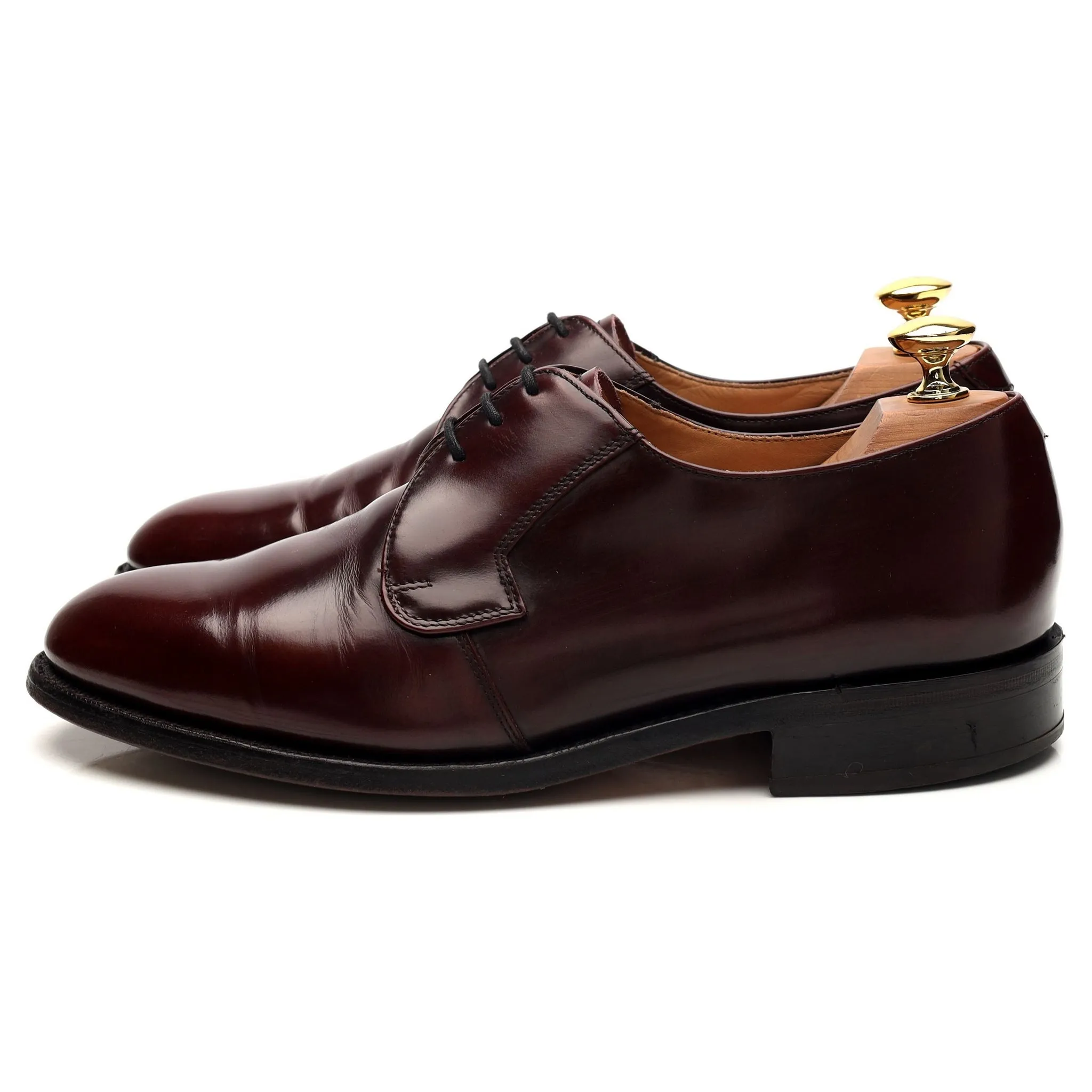 '866087' Burgundy Leather Derby UK 6.5 G