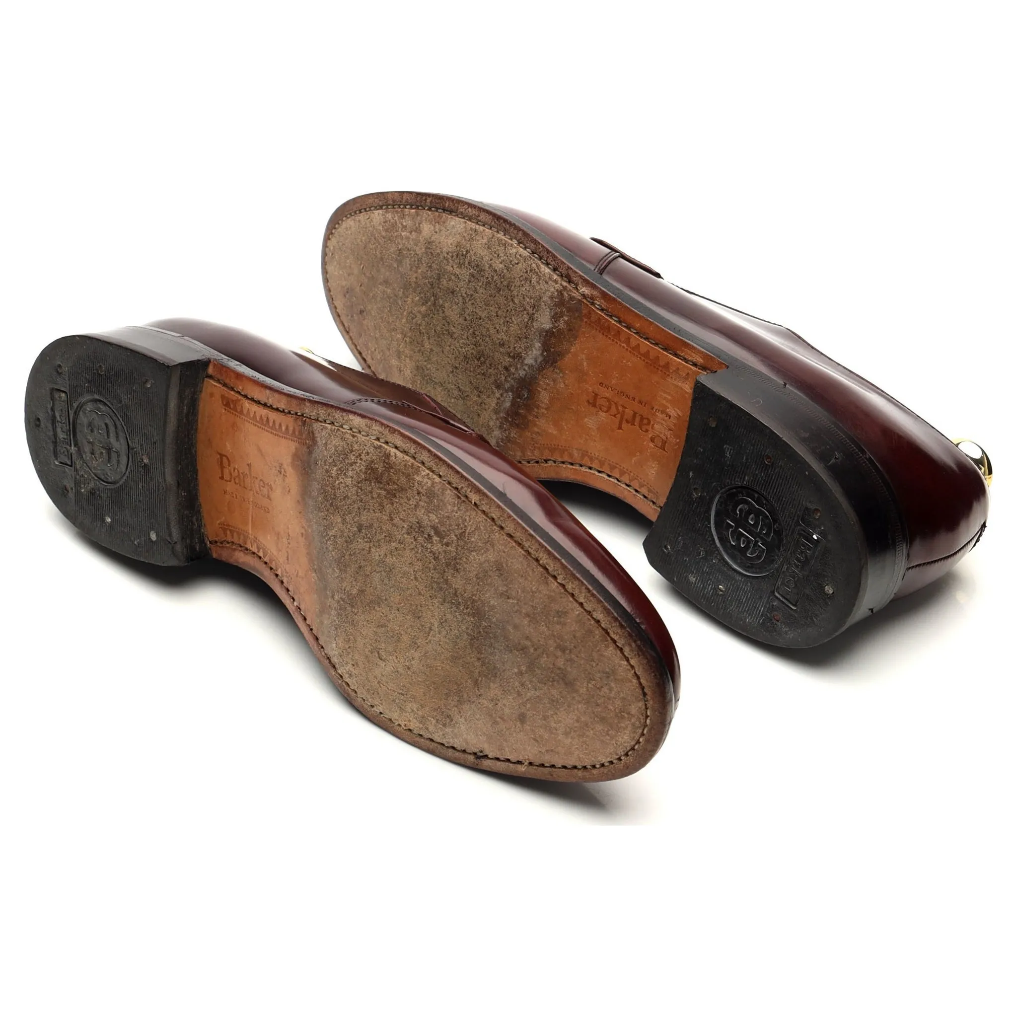 '866087' Burgundy Leather Derby UK 6.5 G