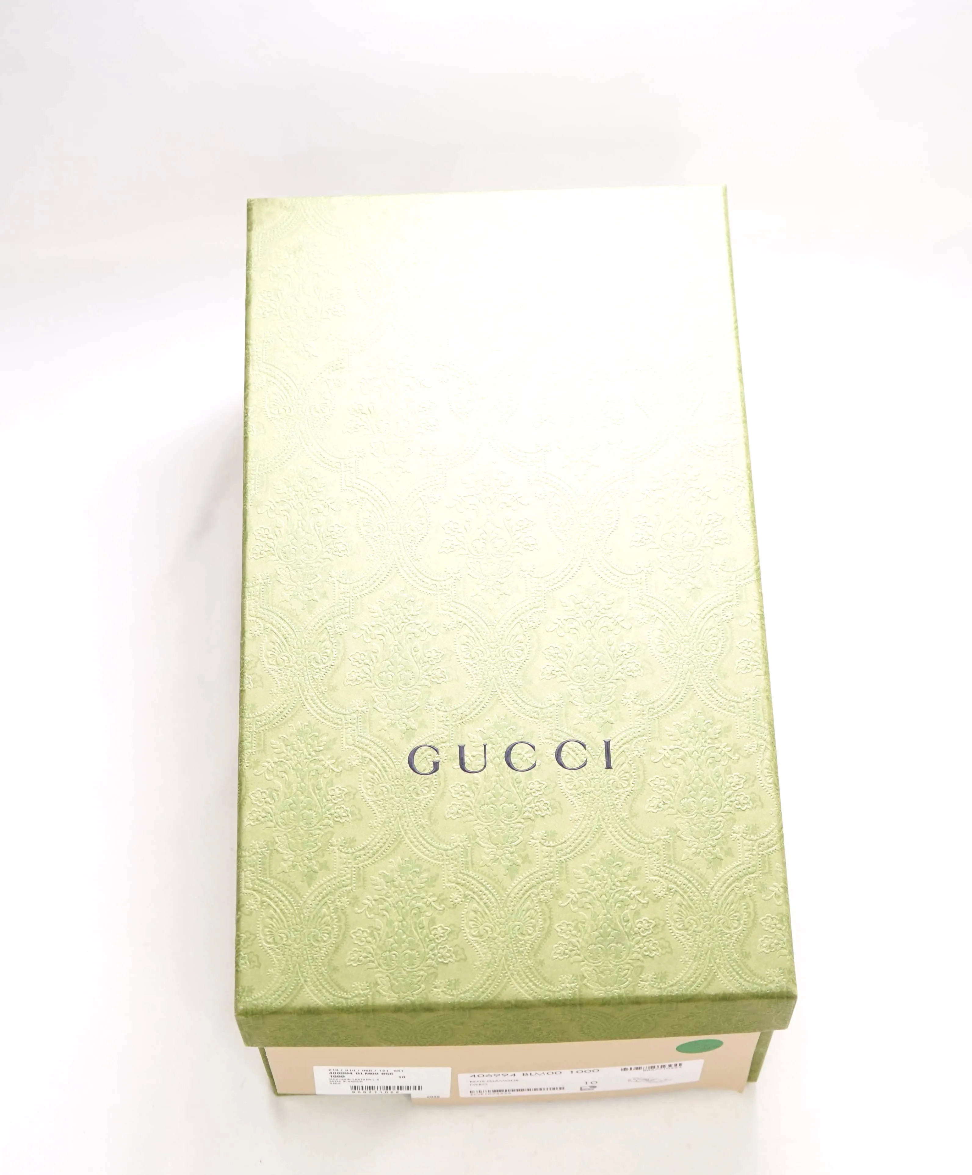 $920 GUCCI - "JORDAAN" Black/Gold ICONIC Horsebit Leather Loafers - 10.5US (10G)