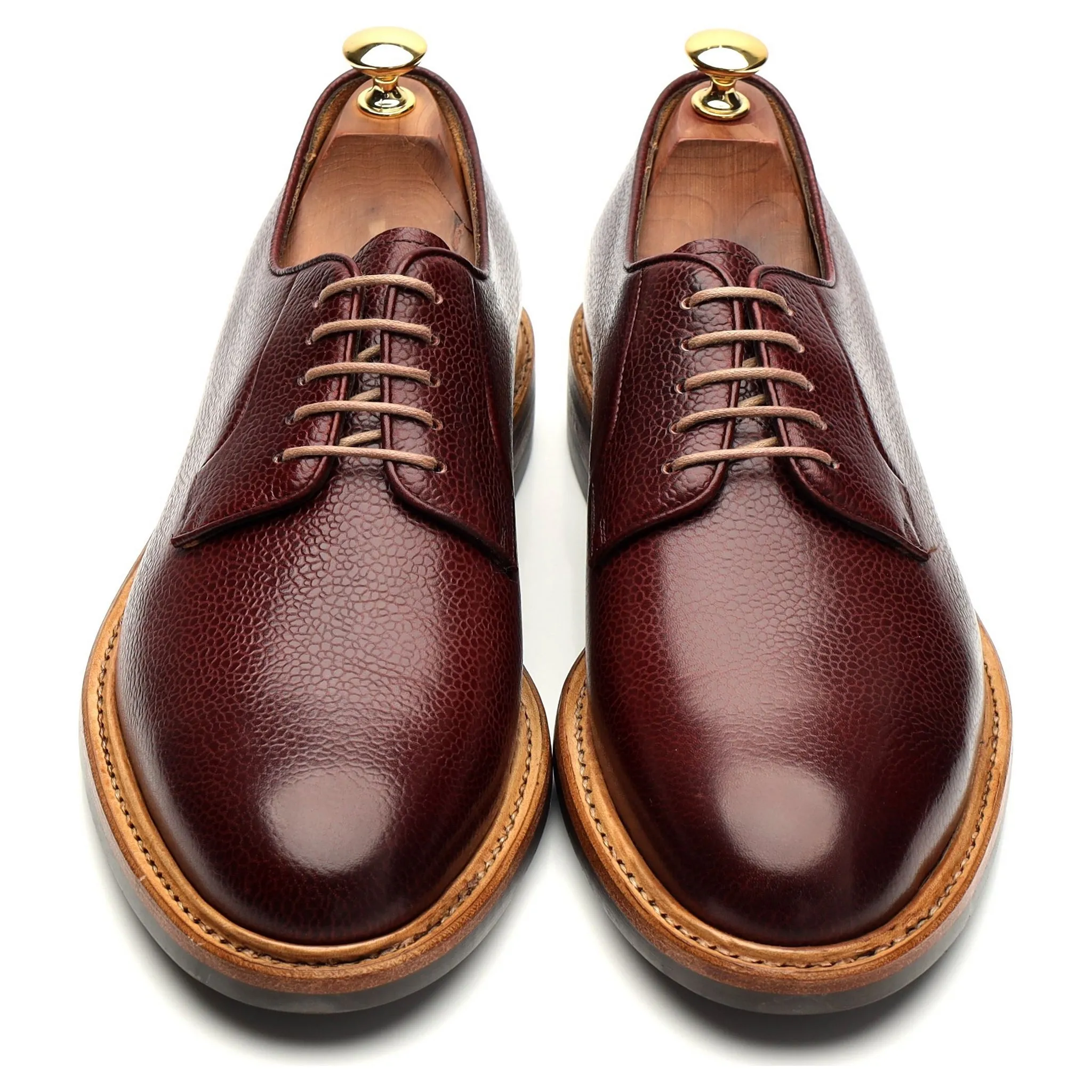 '9846' Burgundy Grain Leather Derby UK 9.5