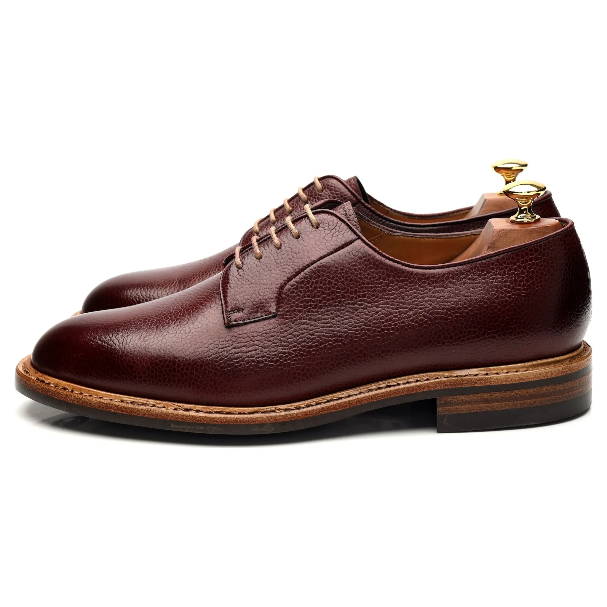 '9846' Burgundy Grain Leather Derby UK 9.5