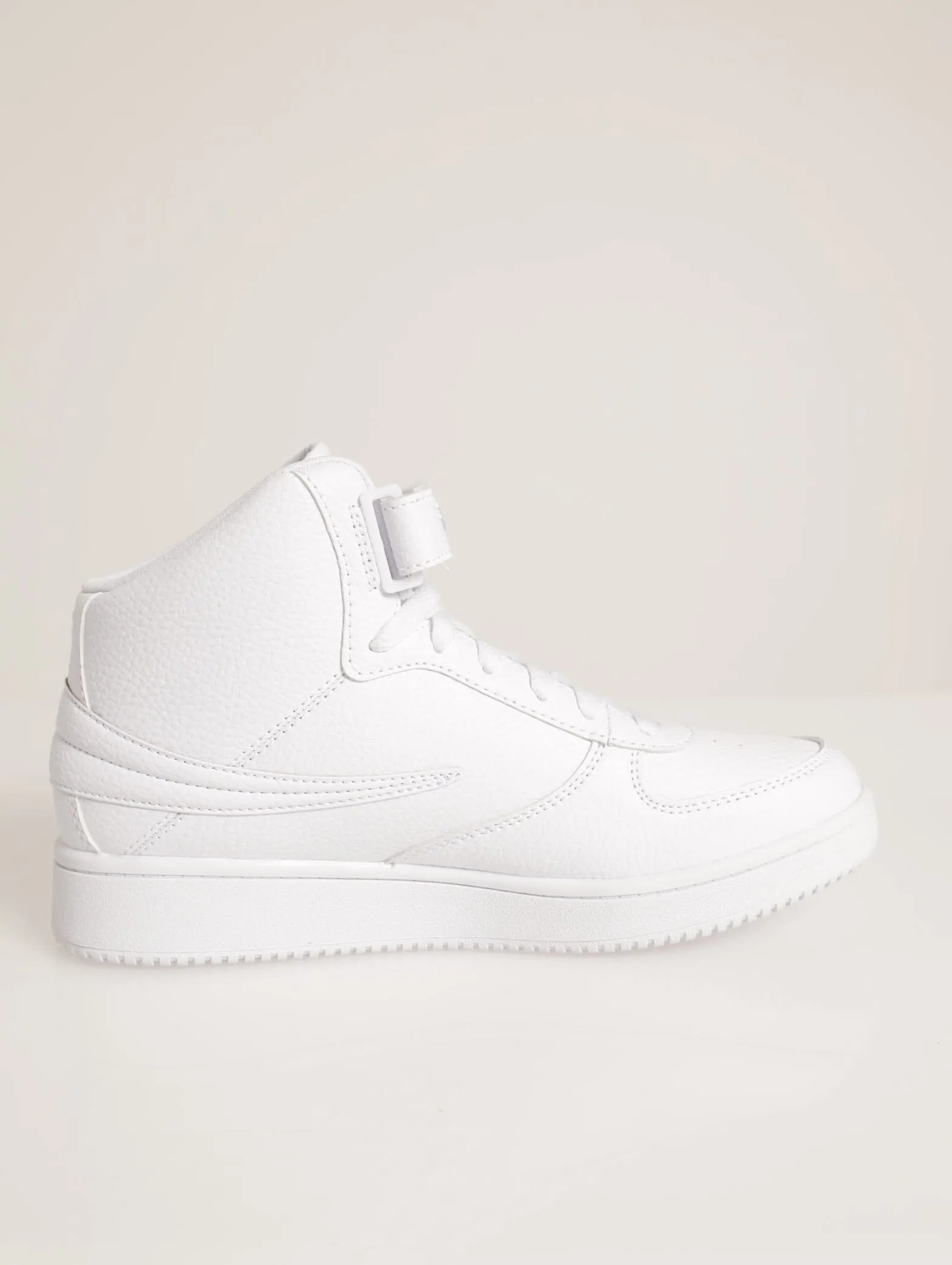 A-High Panel Hi-Top Lace Up Sneaker - White