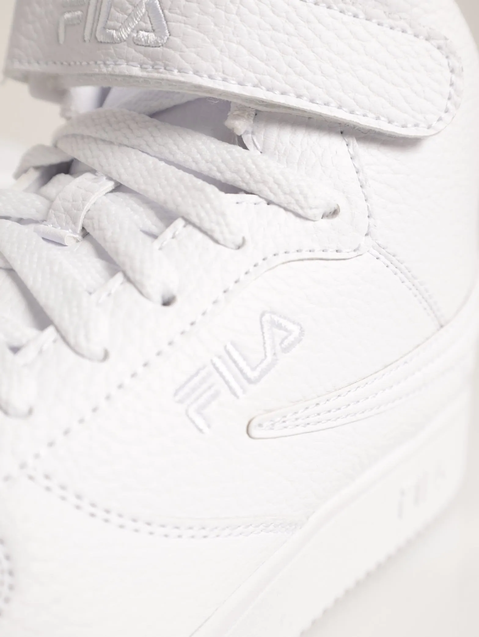 A-High Panel Hi-Top Lace Up Sneaker - White