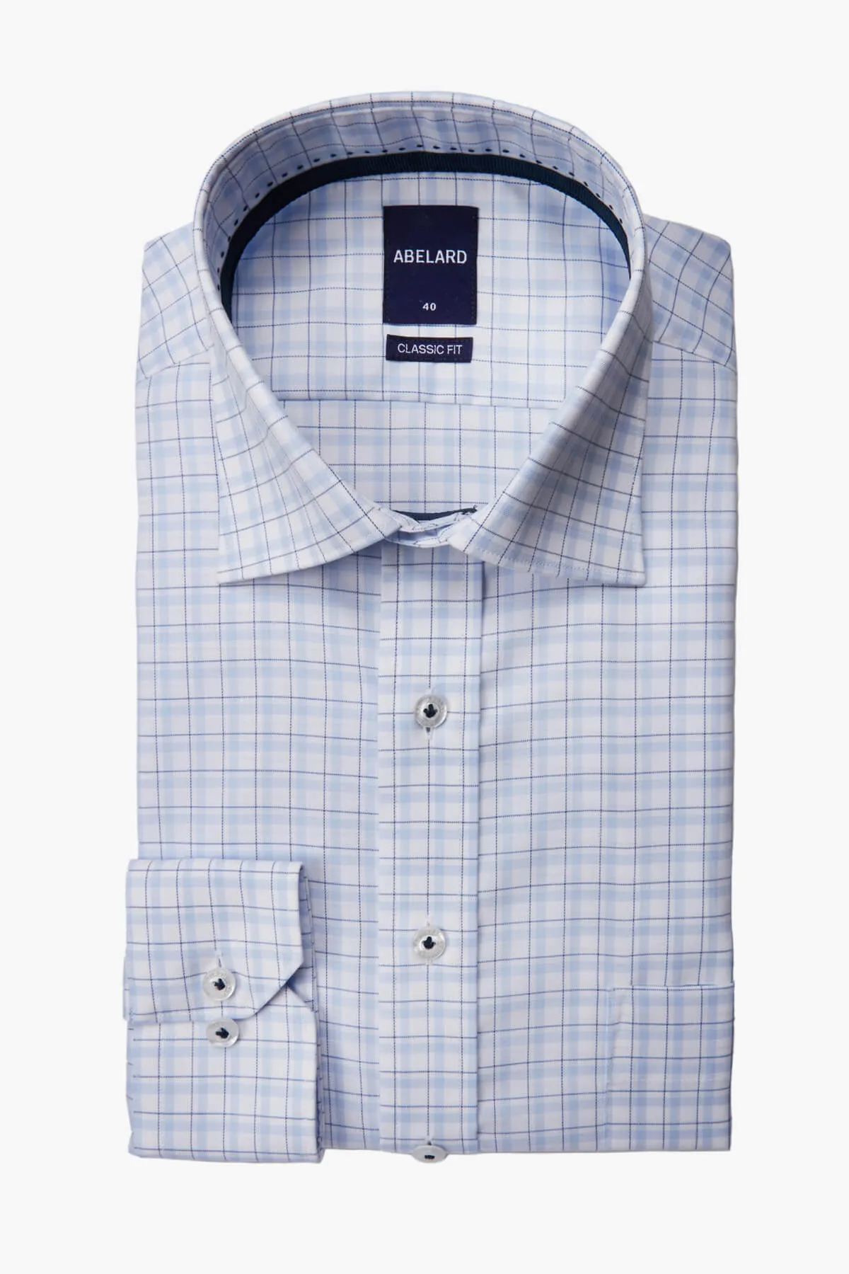 Abelard | Praino Twill Check Classic Fit Business Shirt
