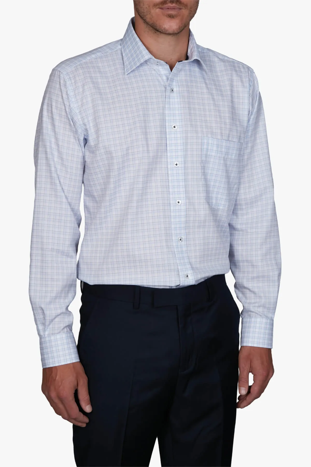 Abelard | Praino Twill Check Classic Fit Business Shirt