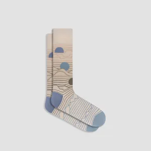 Abstract Mid-Calf Socks