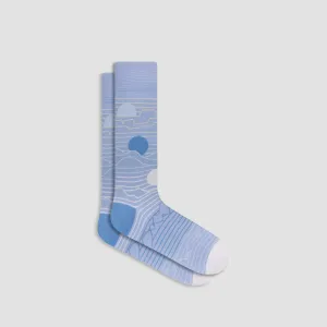 Abstract Mid-Calf Socks