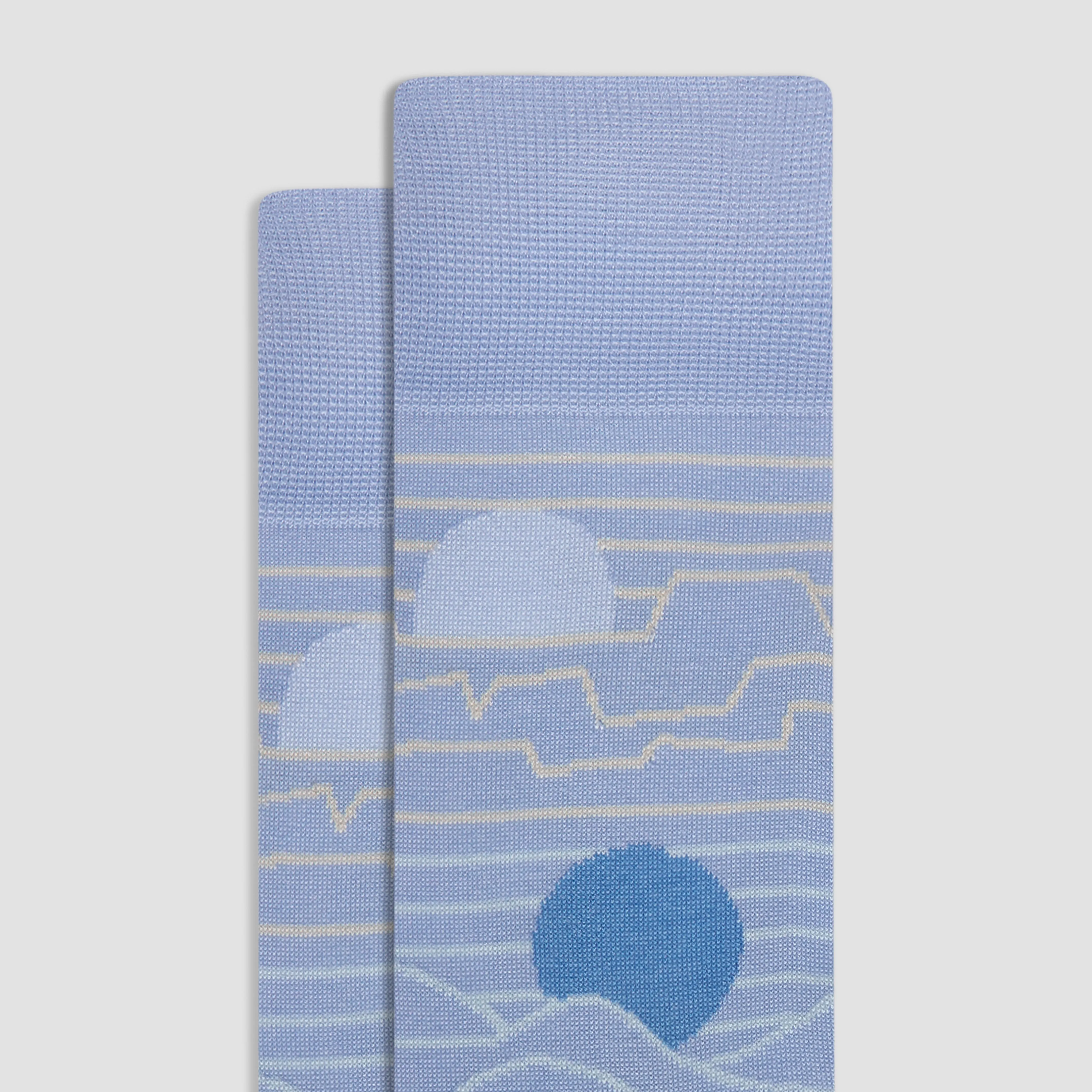 Abstract Mid-Calf Socks