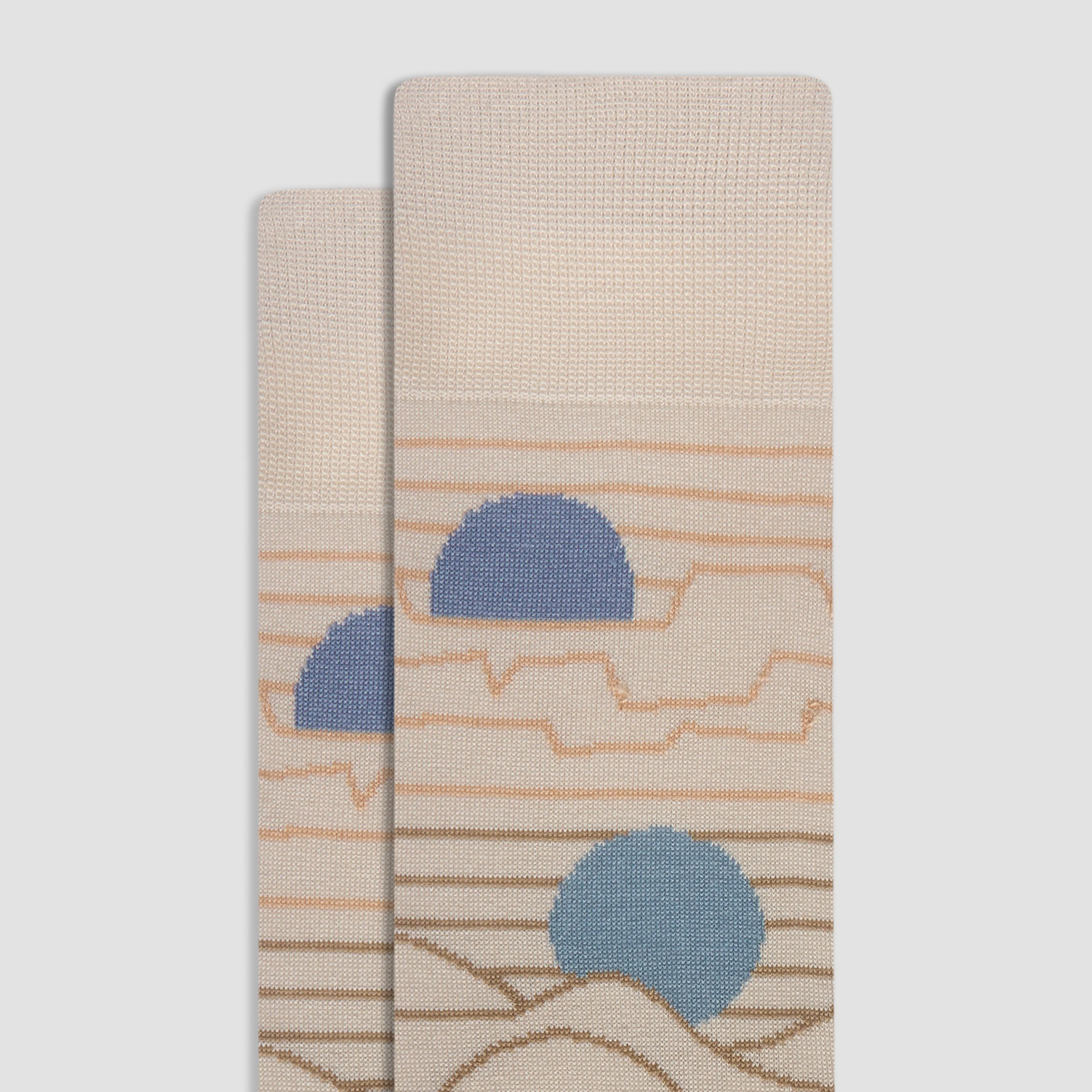 Abstract Mid-Calf Socks