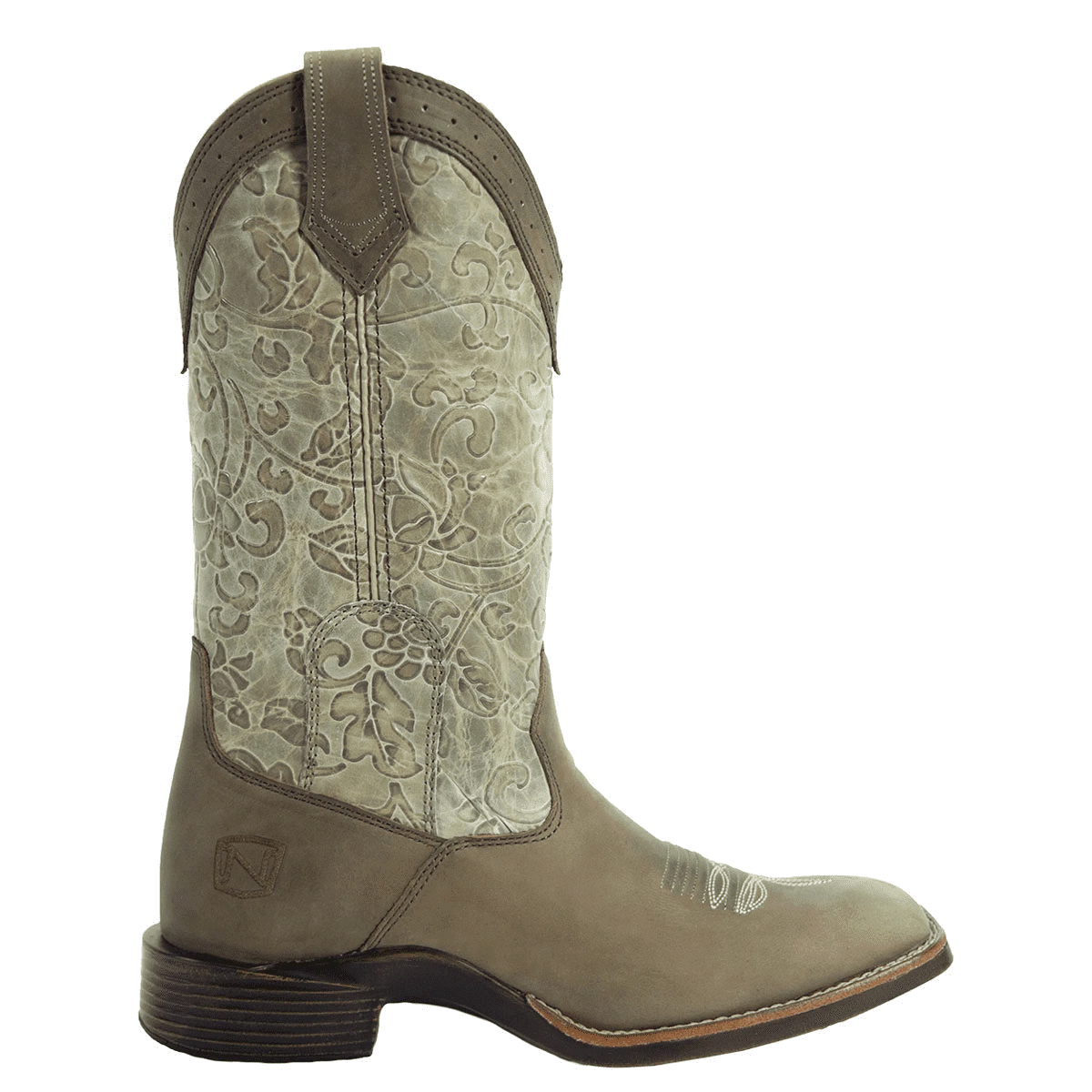 all around square toe womens floral boot