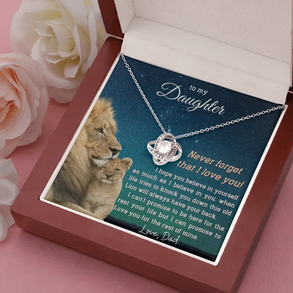 (ALMOST SOLD OUT) To My Daughter | LOVE KNOT NECKLACE 💓
