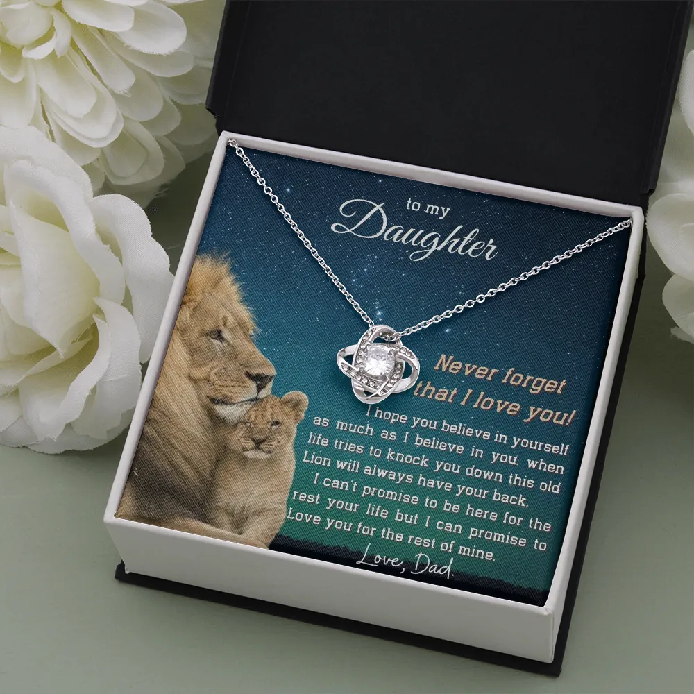 (ALMOST SOLD OUT) To My Daughter | LOVE KNOT NECKLACE 💓