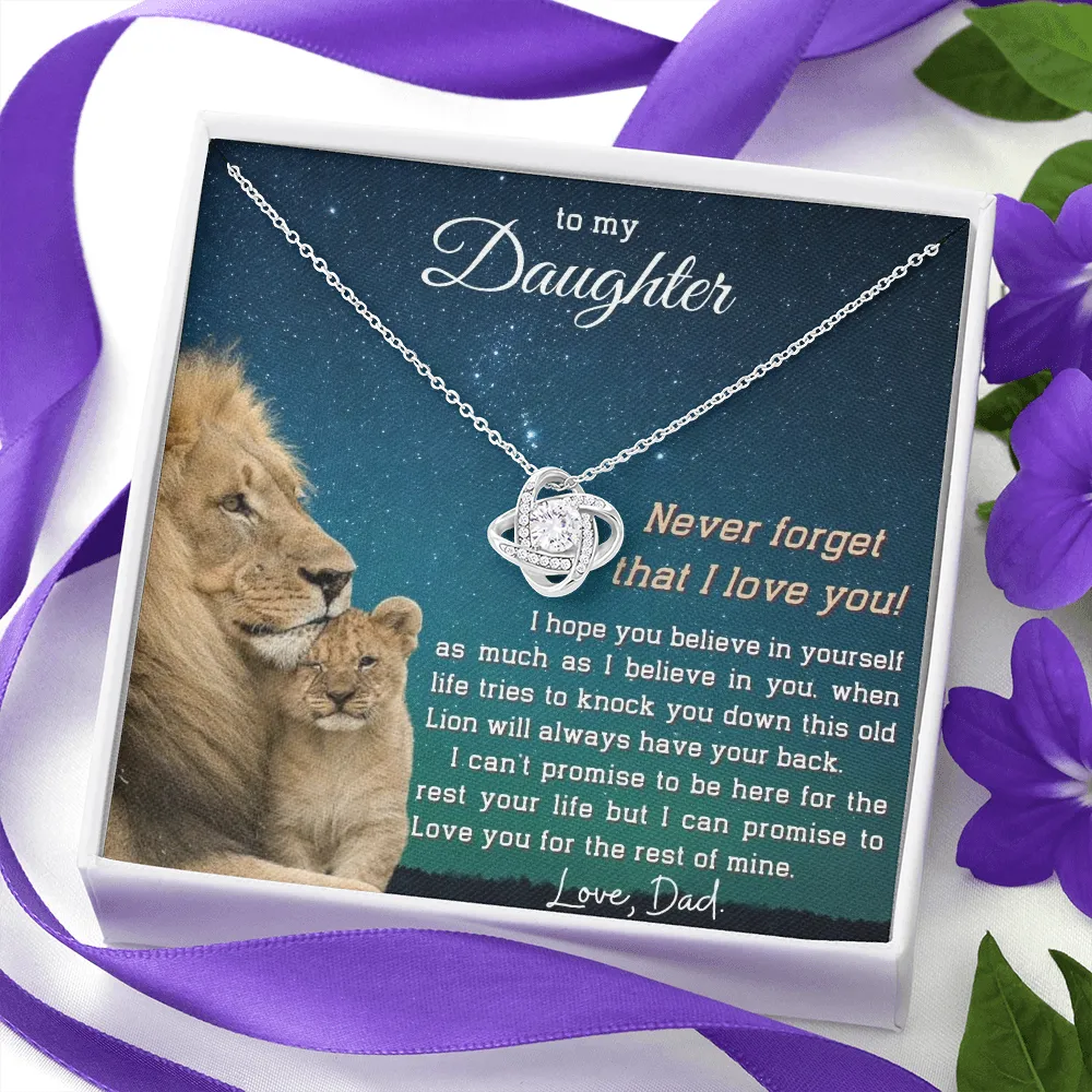 (ALMOST SOLD OUT) To My Daughter | LOVE KNOT NECKLACE 💓