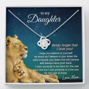 (ALMOST SOLD OUT) To My Daughter | LOVE KNOT NECKLACE 💓💓