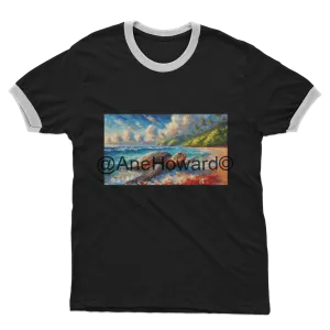 Aloha Sea Turtle Sea Turtle Ringer Cotton T-Shirt