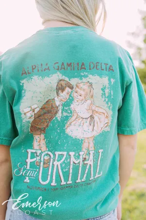 Alpha Gamma Delta Semi Formal Vintage Tee