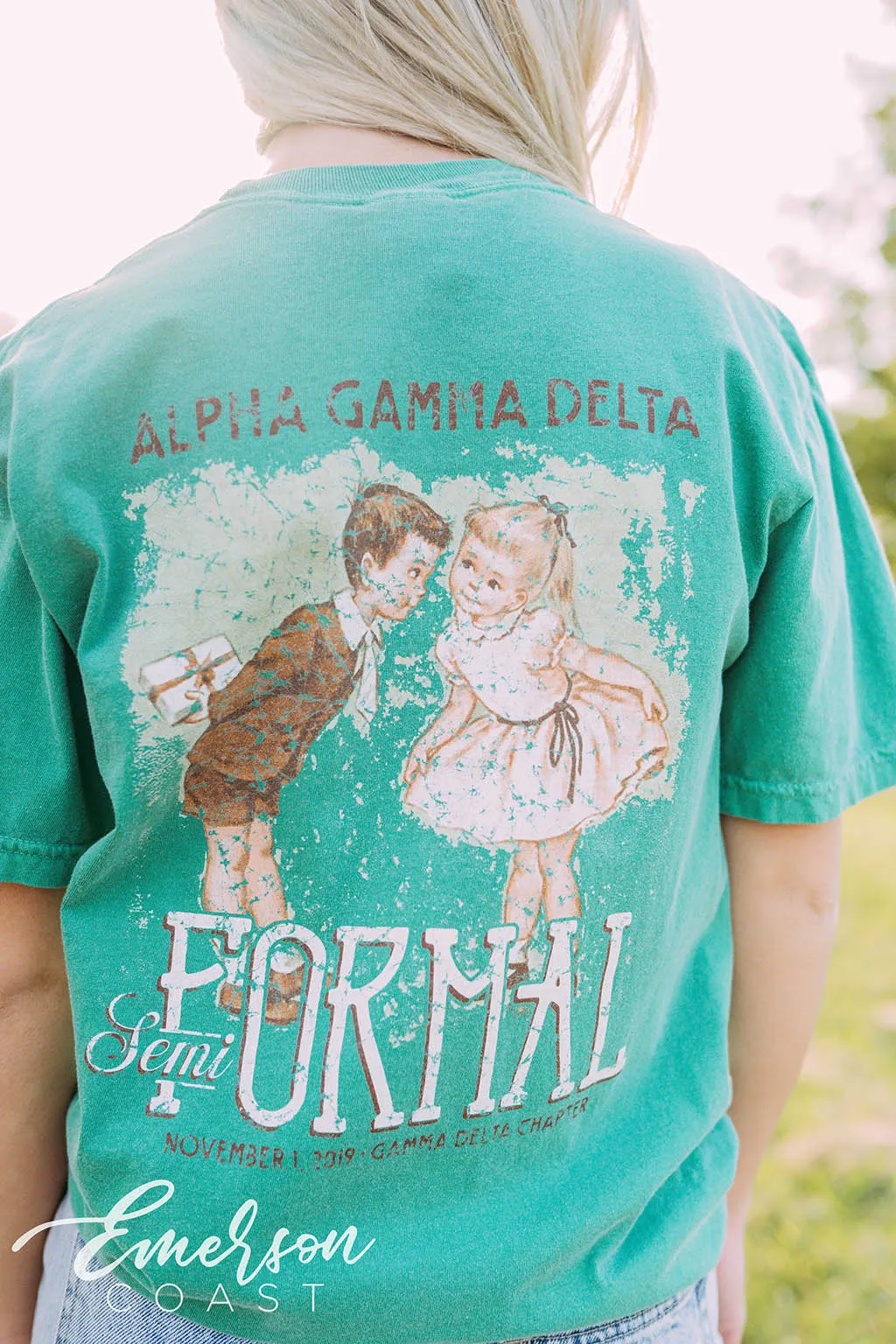 Alpha Gamma Delta Semi Formal Vintage Tee