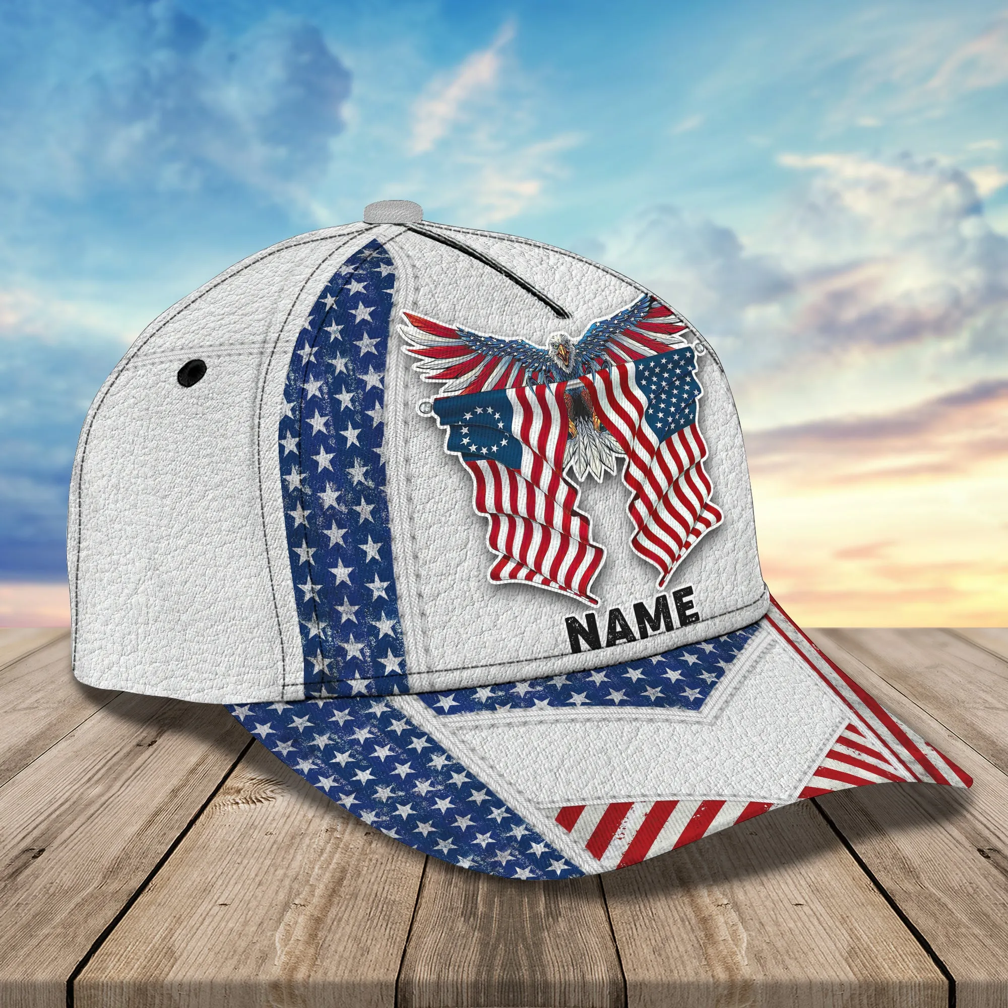American Eagle- Personalize Name Cap 2 - Loop -T2k- 122
