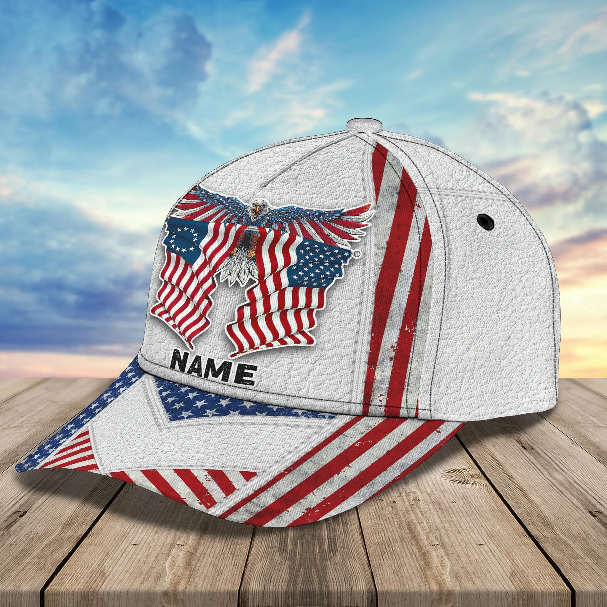 American Eagle- Personalize Name Cap 2 - Loop -T2k- 122