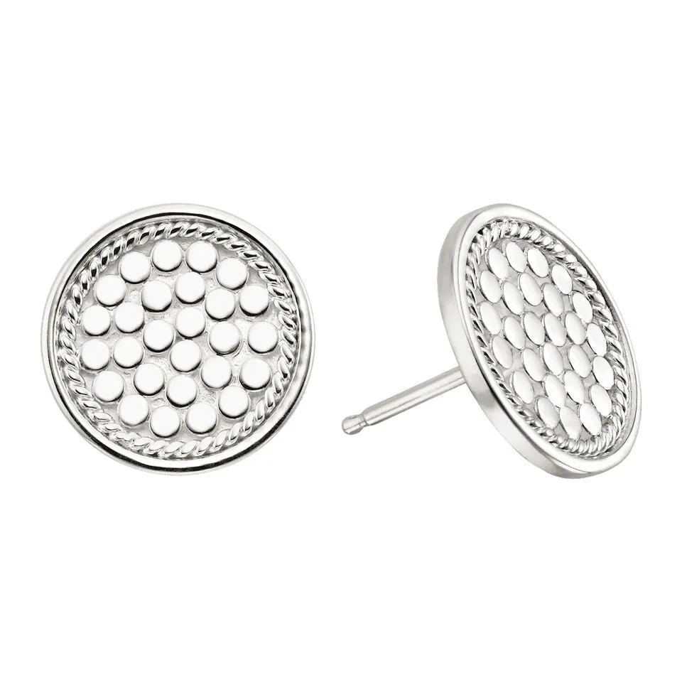 Anna Beck Circle Stud Earrings - Silver
