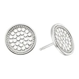 Anna Beck Circle Stud Earrings - Silver