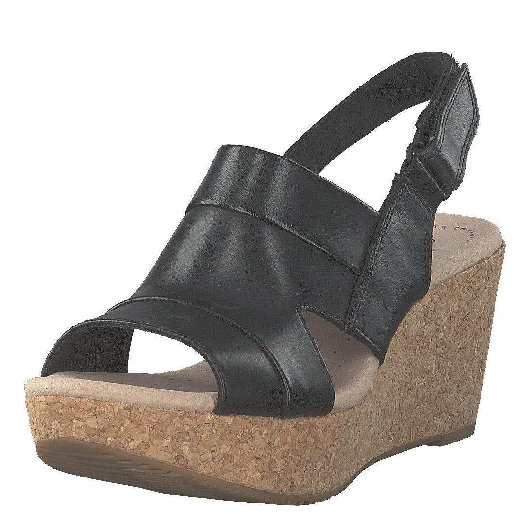 Annadel Ivory Black Leather