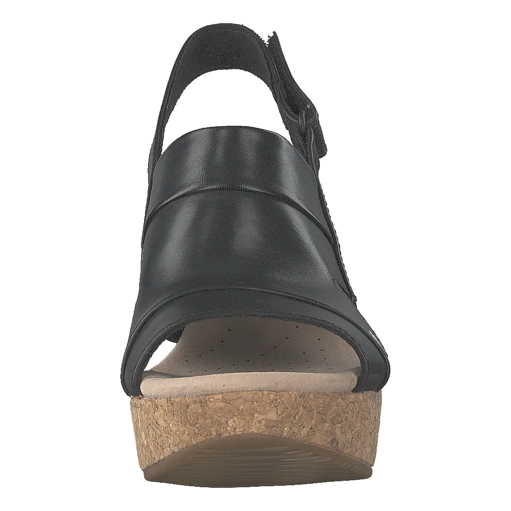 Annadel Ivory Black Leather
