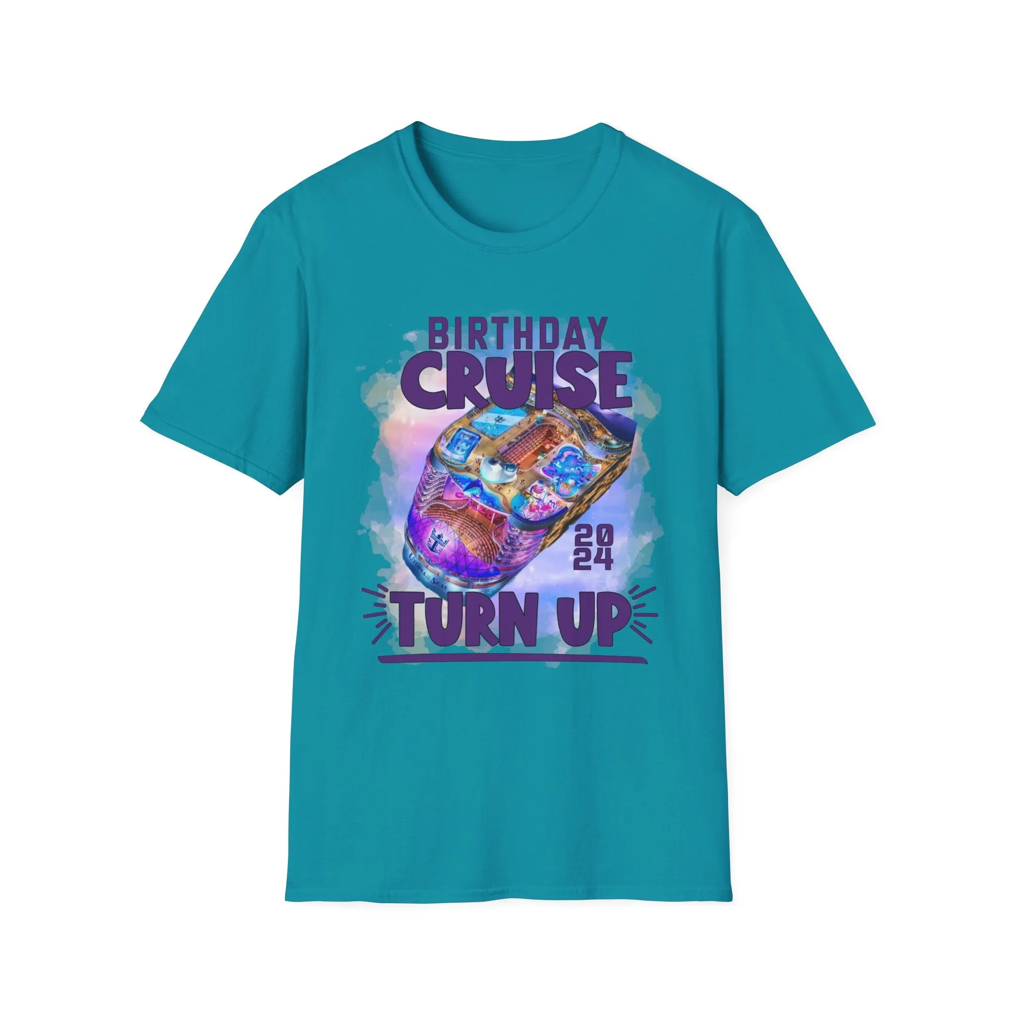 Antique Heliconia Birthday Cruise Turn-up T-Shirt