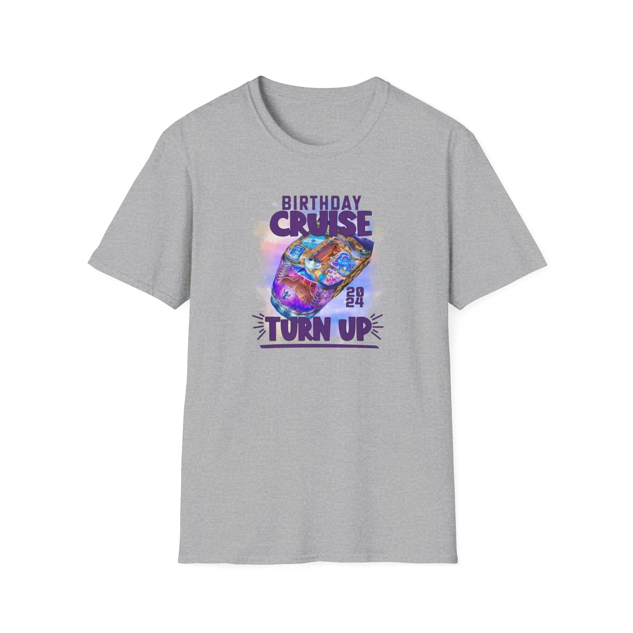 Antique Heliconia Birthday Cruise Turn-up T-Shirt